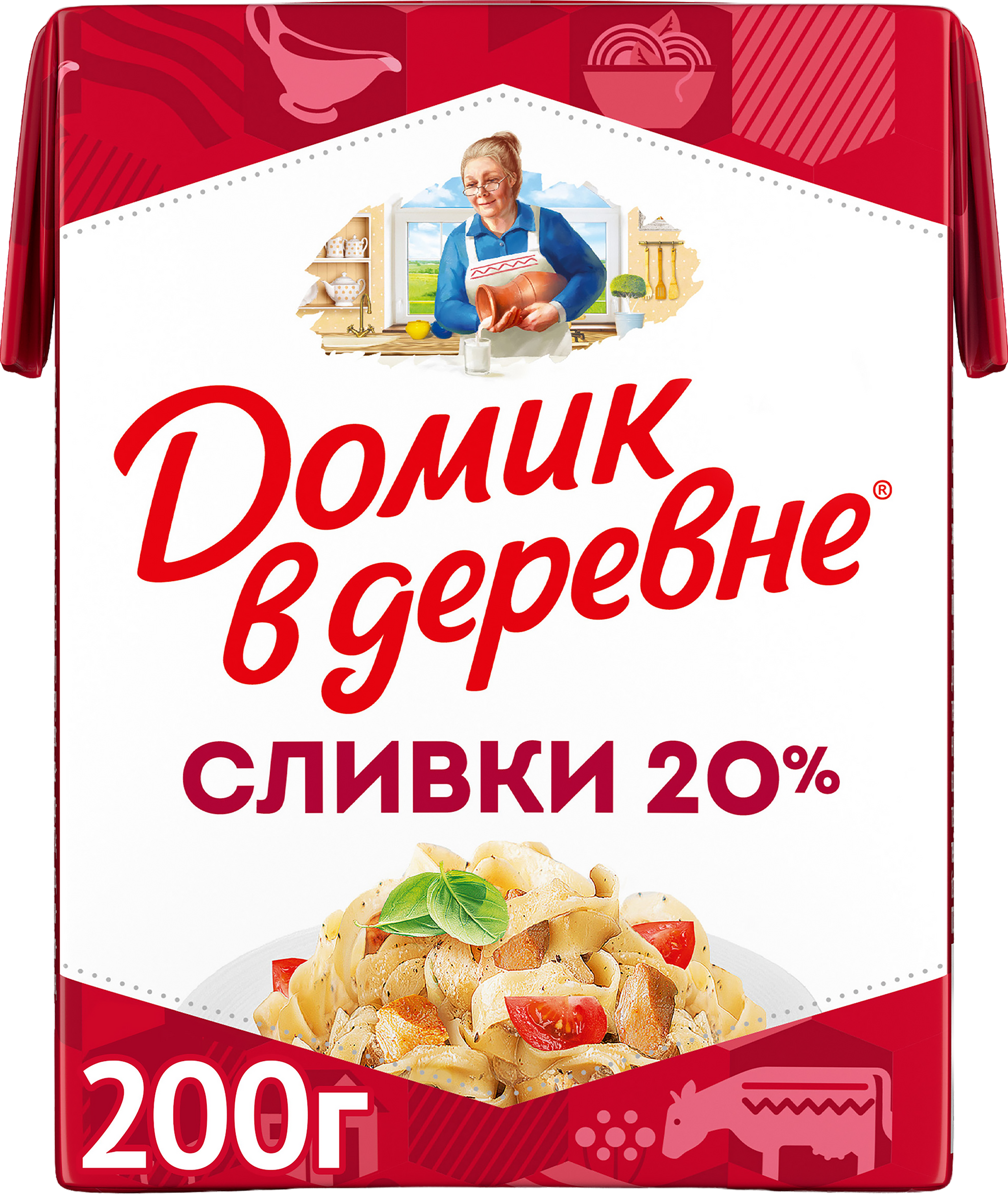 Изображение товара Сливки стерилизованные ДОМИК В ДЕРЕВНЕ 20%, без змж, 200г Изображение товара Сливки стерилизованные ДОМИК В ДЕРЕВНЕ 20%, без змж, 200г