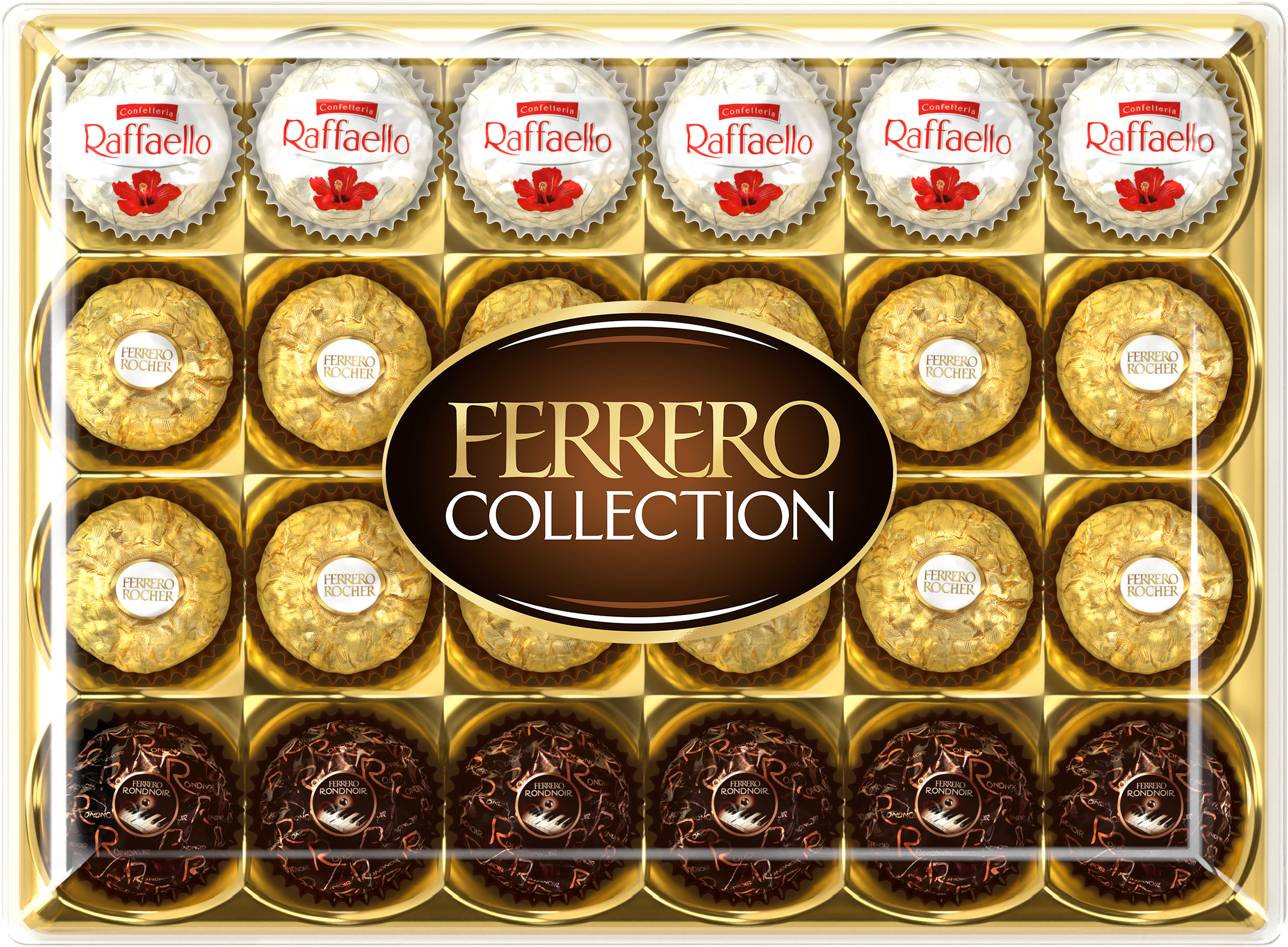 Изображение товара Конфеты FERRERO COLLECTION Ассорти 269г - молочный шоколад и орехи Изображение товара Конфеты FERRERO COLLECTION Ассорти 269г - молочный шоколад и орехи