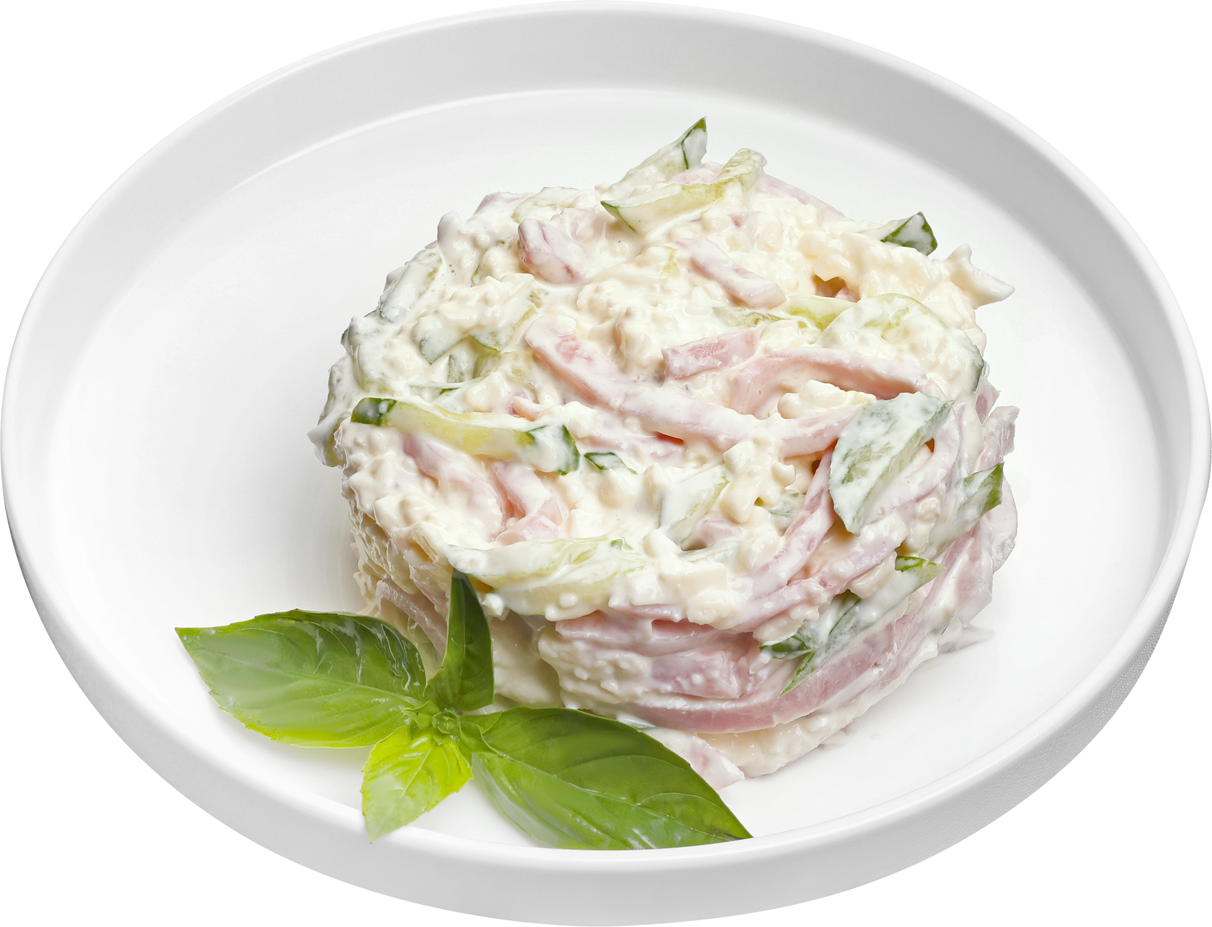 Изображение товара Салат ЛЕНТА FRESH Нежный - готовый салат с ветчиной и огурцами Изображение товара Салат ЛЕНТА FRESH Нежный - готовый салат с ветчиной и огурцами