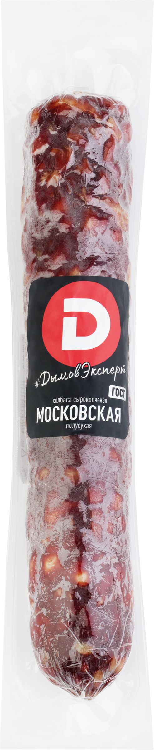 Изображение товара Колбаса сырокопченая ДЫМОВ Московская полусухая натуральная, ГОСТ