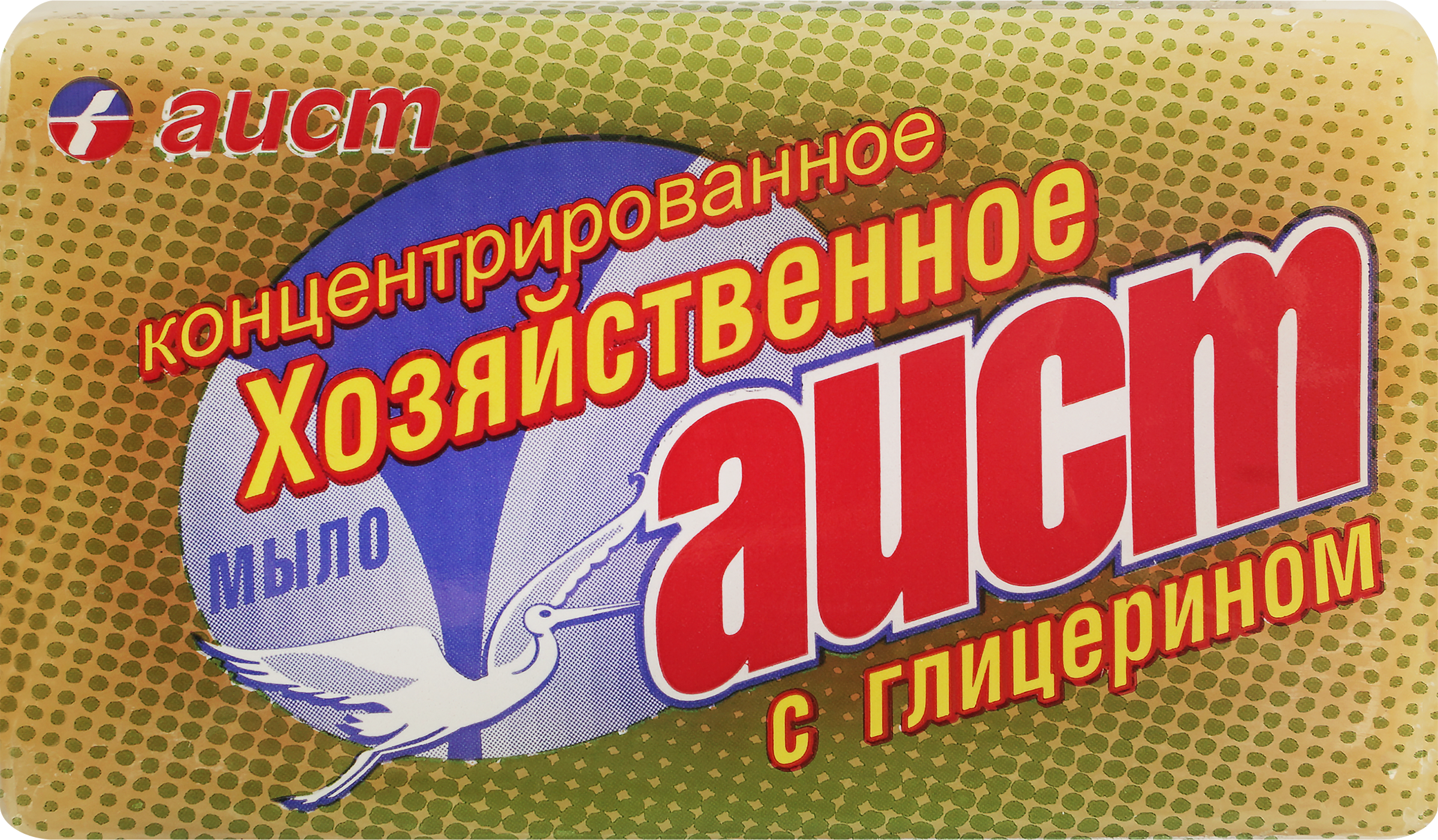 Изображение товара Мыло хозяйственное АИСТ с глицерином, 150г Изображение товара Мыло хозяйственное АИСТ с глицерином, 150г