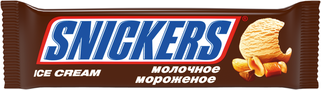 Изображение товара Мороженое SNICKERS Молочное, без змж, батончик, 48г Изображение товара Мороженое SNICKERS Молочное, без змж, батончик, 48г
