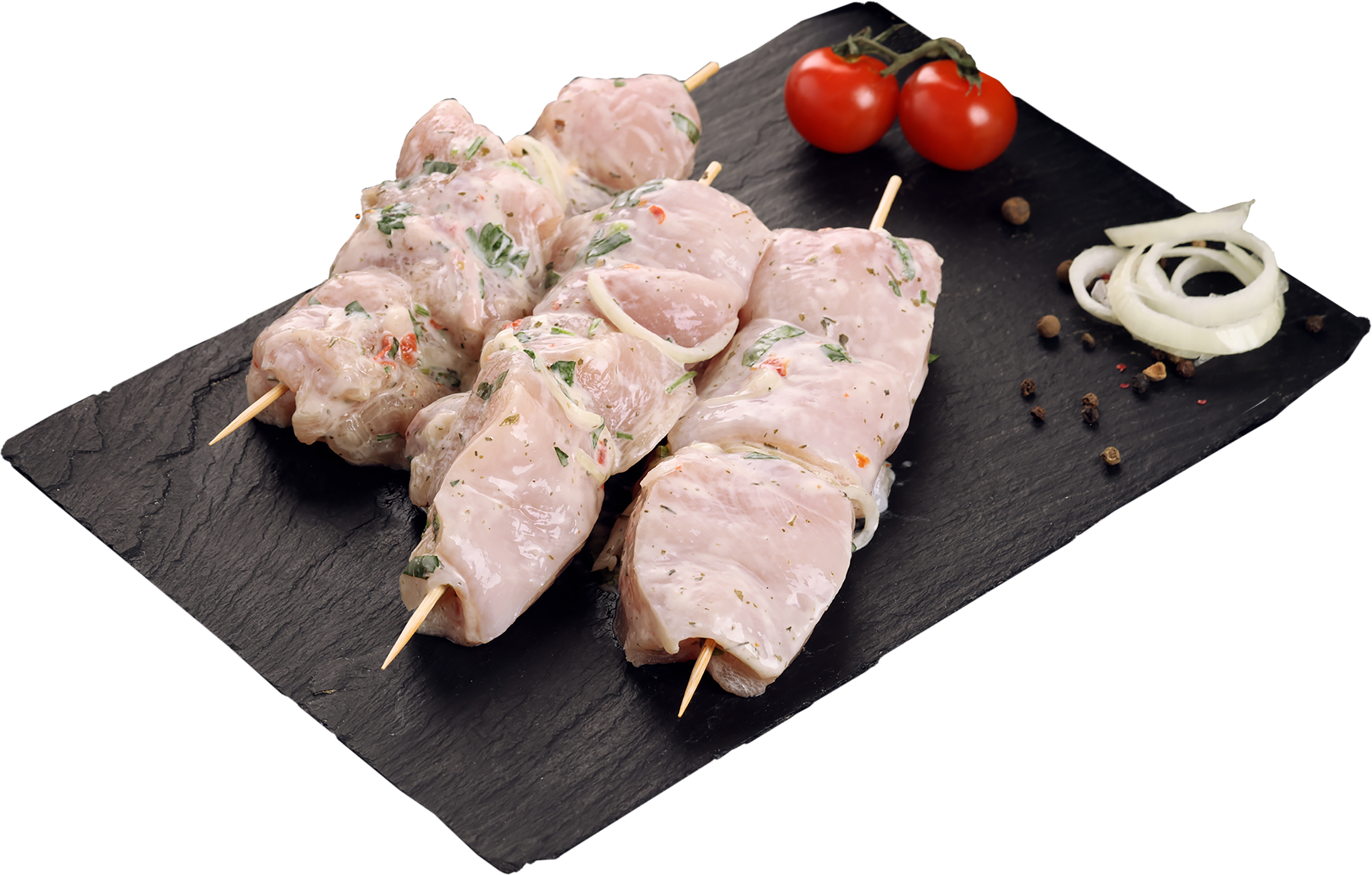 Изображение товара Шашлык из филе куриной грудки ЛЕНТА FRESH Деликатесный охлажденный маринованный