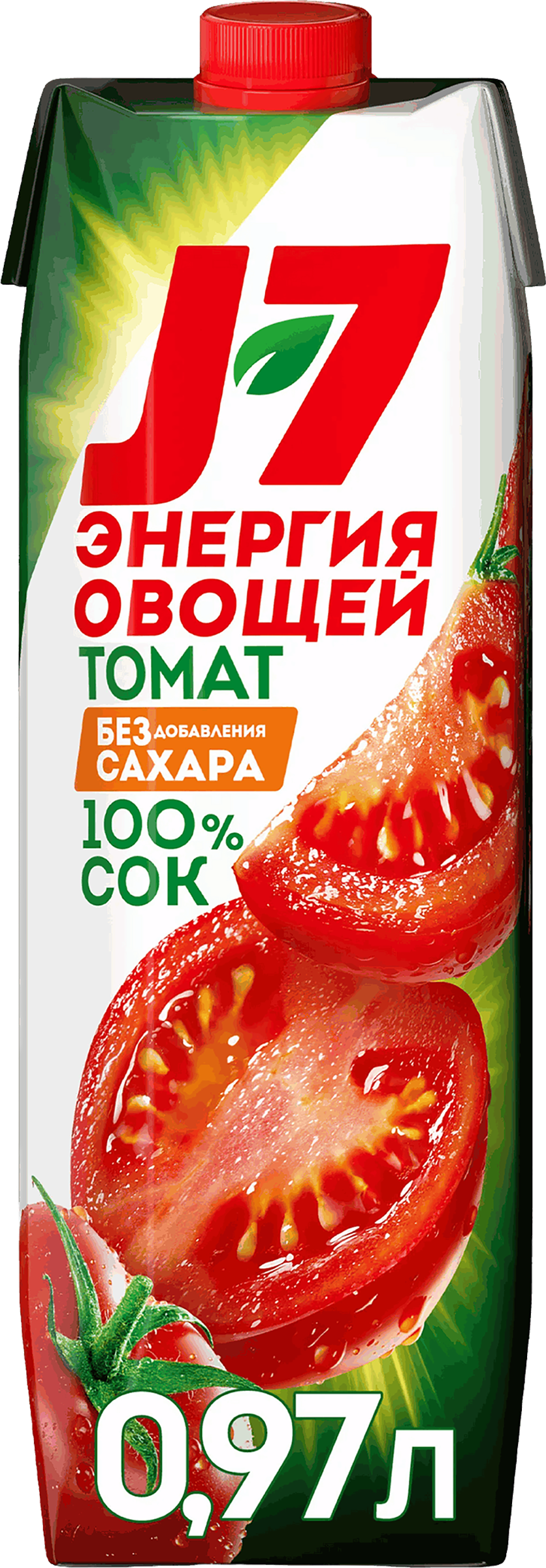 Изображение товара Сок J7 Томат с солью с мякотью, без сахара, 0.97л Изображение товара Сок J7 Томат с солью с мякотью, без сахара, 0.97л