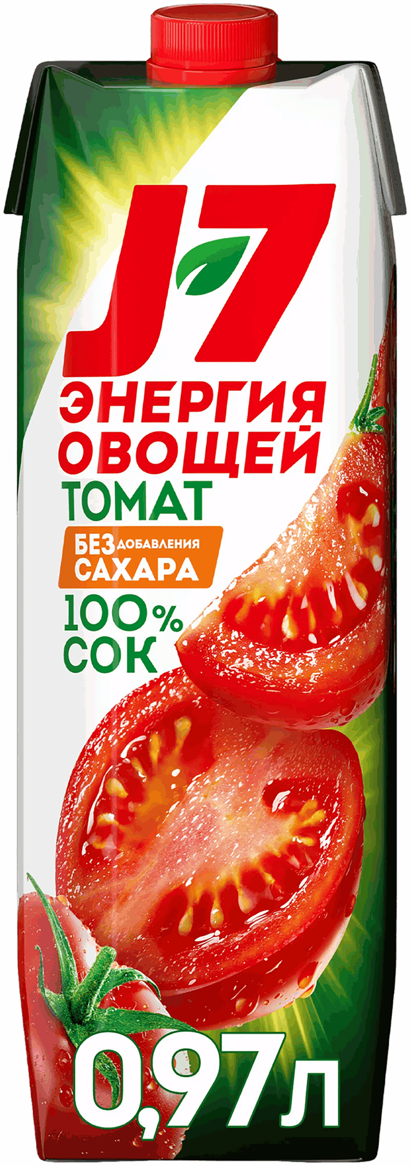 Изображение товара Натуральный томатный сок J7 с солью 0.97 литра без добавления сахара Изображение товара Натуральный томатный сок J7 с солью 0.97 литра без добавления сахара