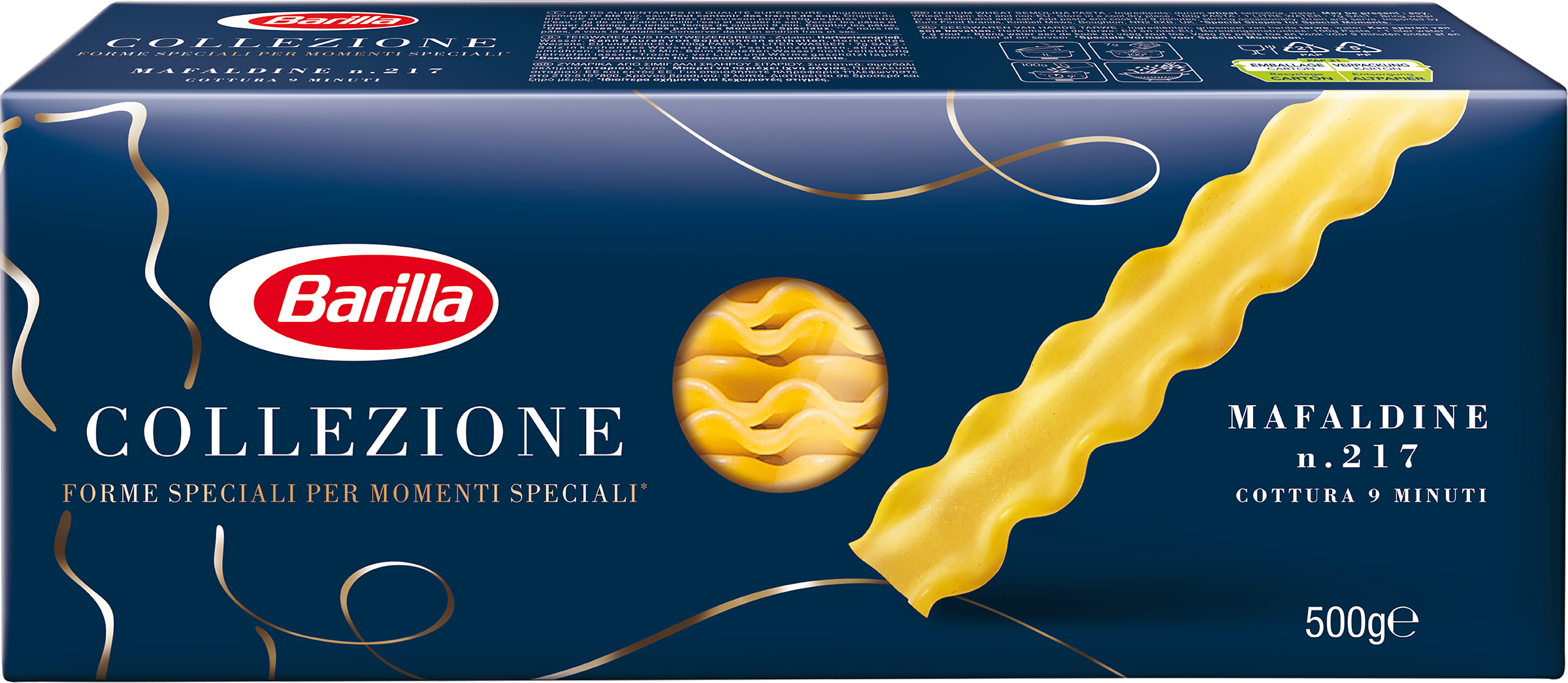 Изображение товара Макароны BARILLA Мафальдине 500г итальянские паста для соусов и гарниров Изображение товара Макароны BARILLA Мафальдине 500г итальянские паста для соусов и гарниров