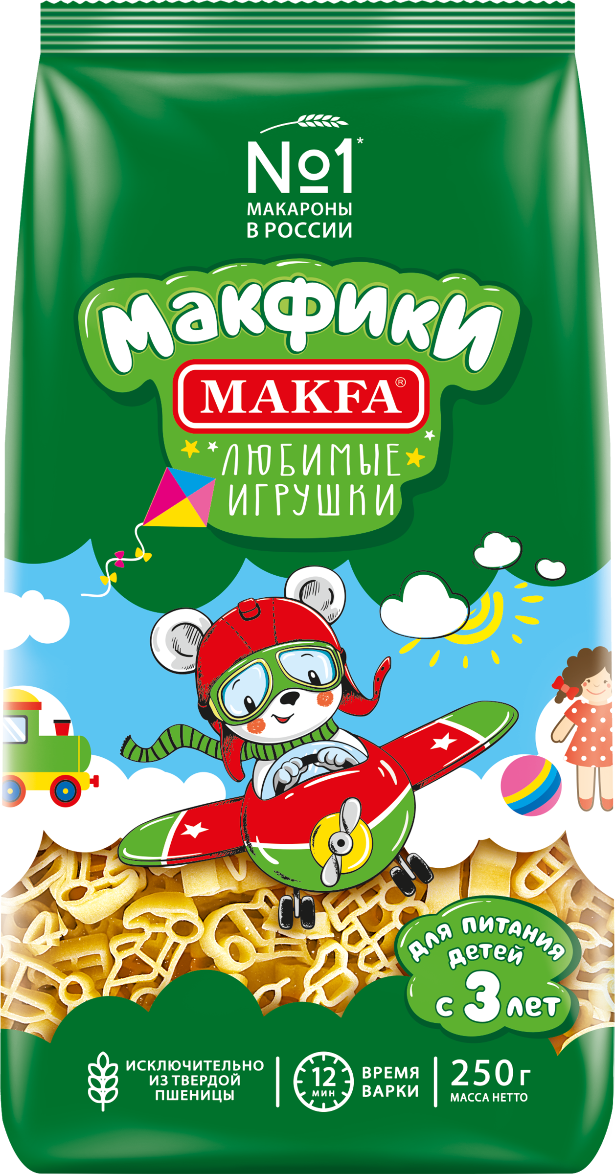 Изображение товара Макароны MAKFA Макфики группа А высший сорт, 250г Изображение товара Макароны MAKFA Макфики группа А высший сорт, 250г
