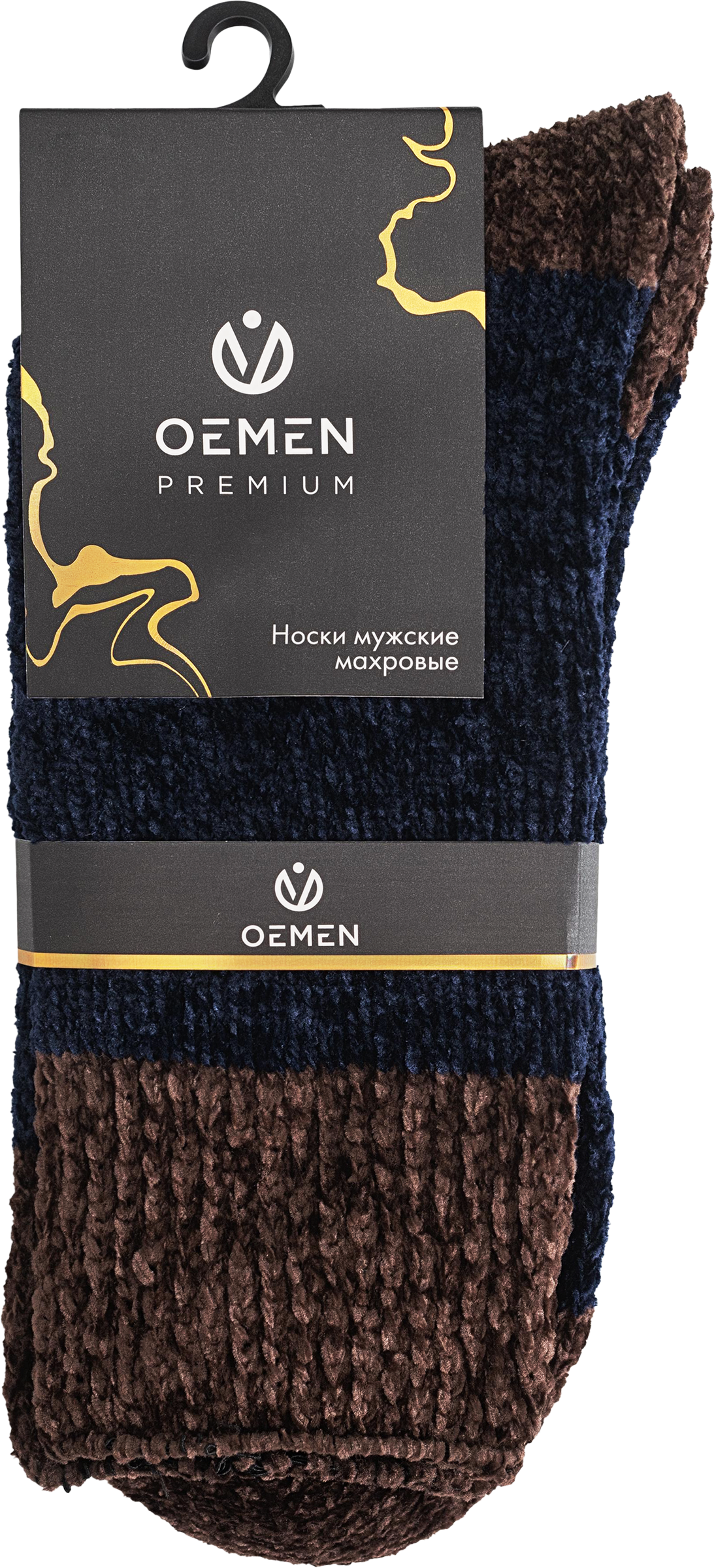 Изображение товара Носки плюшевые мужские OEMEN р. 25–31, серые с узором, Арт. PM356-3 Изображение товара Носки плюшевые мужские OEMEN р. 25–31, серые с узором, Арт. PM356-3