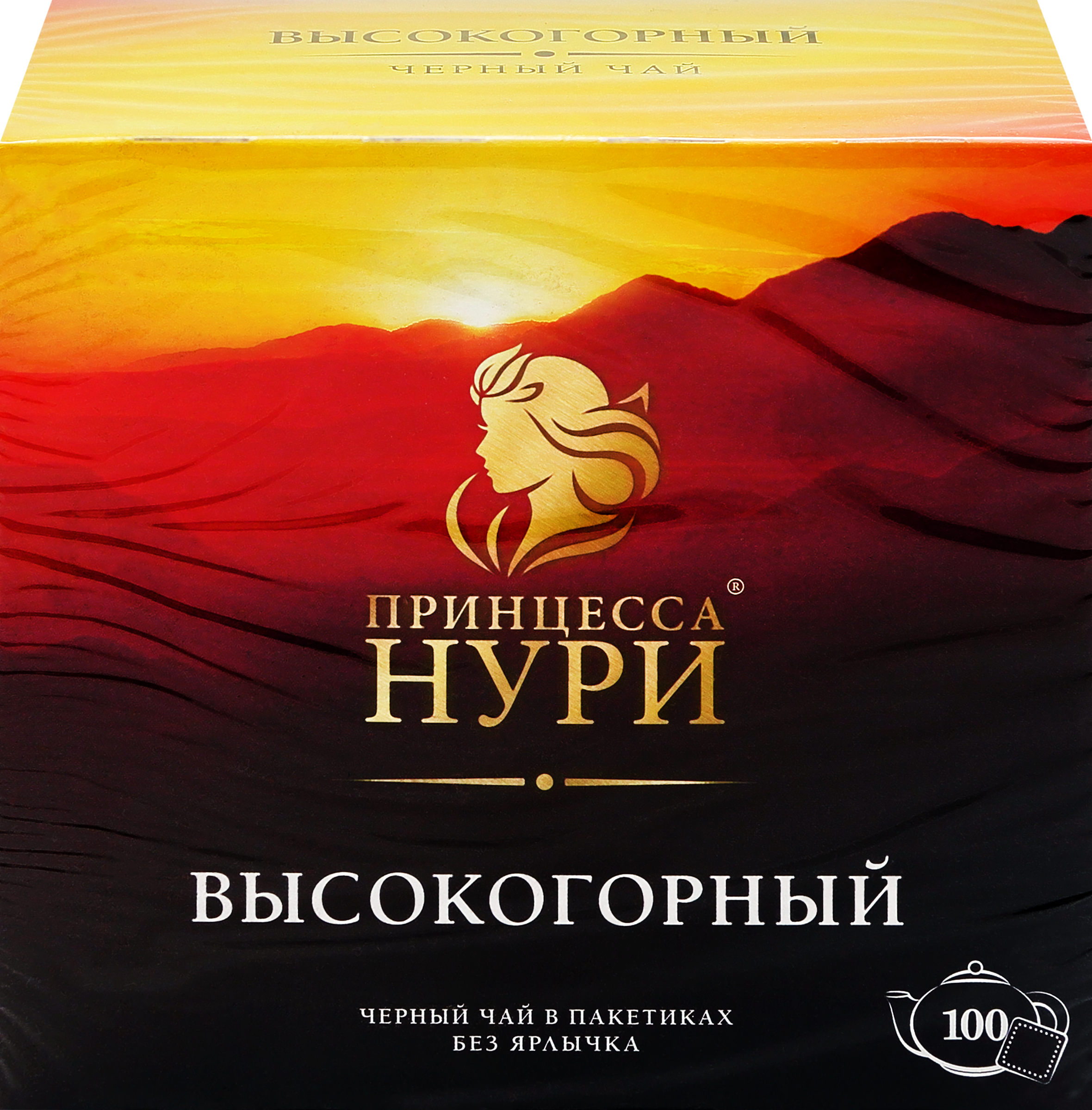 Изображение товара Чай черный ПРИНЦЕССА НУРИ Высокогорный байховый, 100пак Изображение товара Чай черный ПРИНЦЕССА НУРИ Высокогорный байховый, 100пак