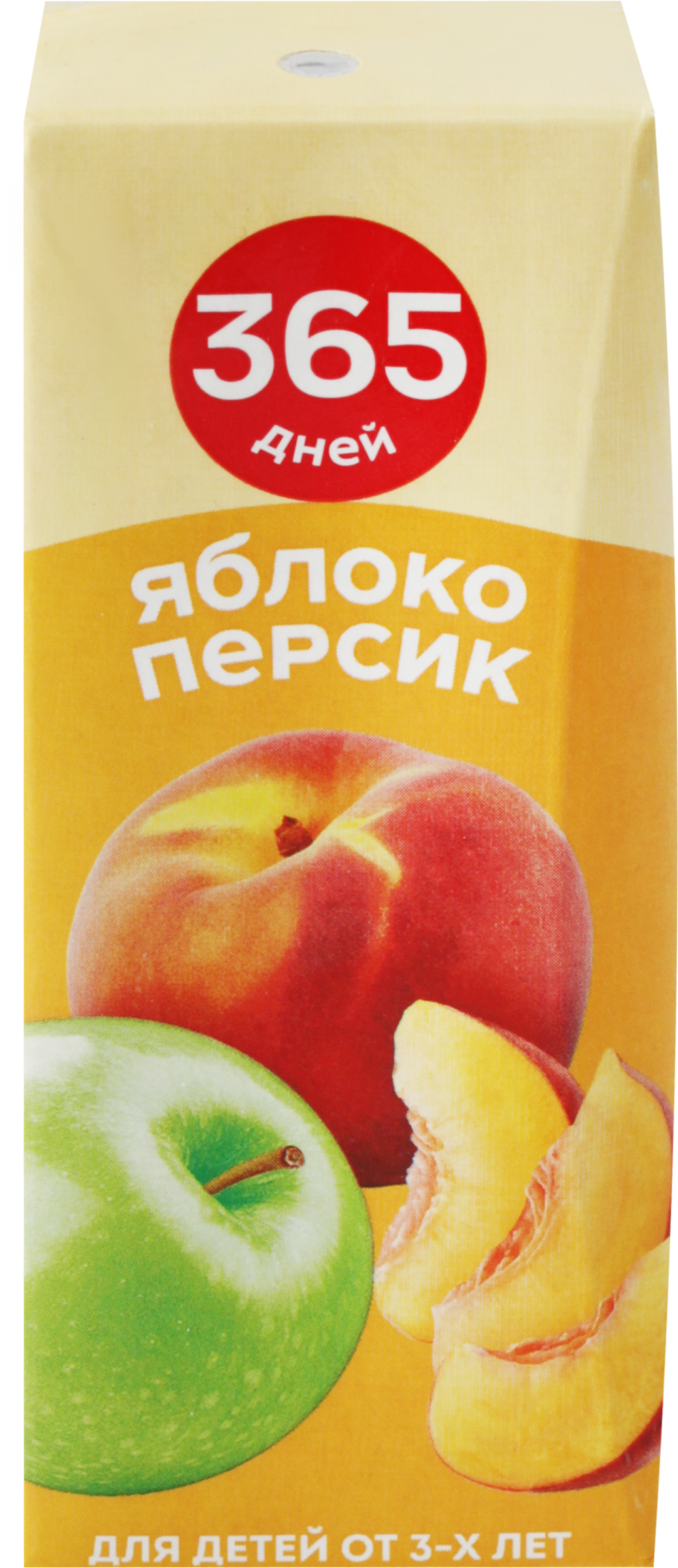 Изображение товара Нектар 365 ДНЕЙ Яблочно-персиковый, 0.2л Изображение товара Нектар 365 ДНЕЙ Яблочно-персиковый, 0.2л