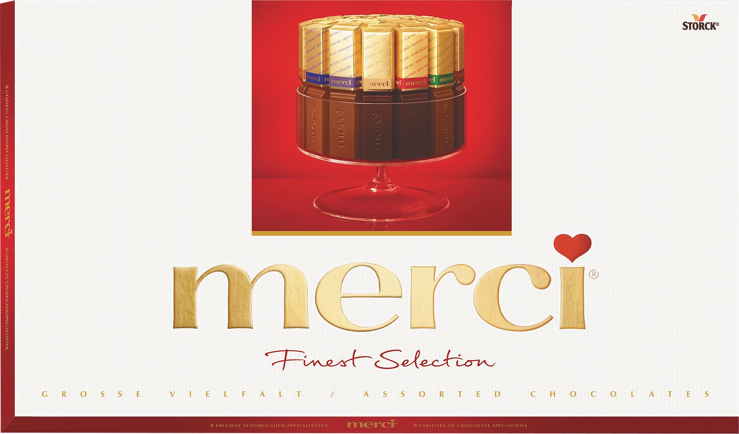 Изображение товара Конфеты MERCI Finest selection Ассорти 400г шоколадное с орехами и марципаном Изображение товара Конфеты MERCI Finest selection Ассорти 400г шоколадное с орехами и марципаном