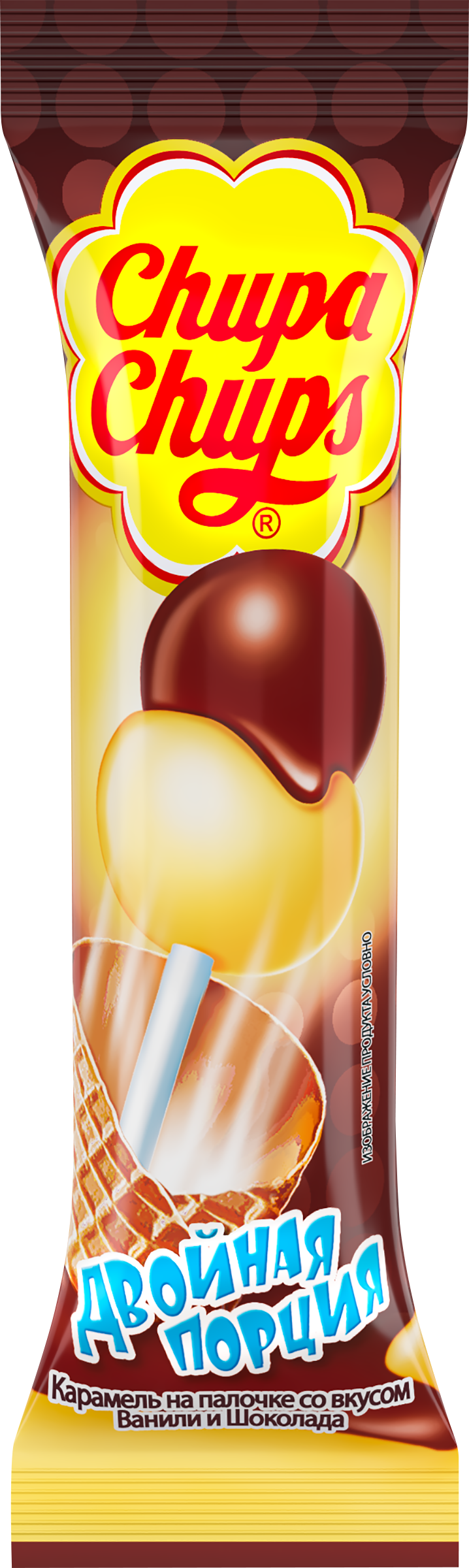 Изображение товара Карамель CHUPA CHUPS Двойная порция ассорти, 16,8г