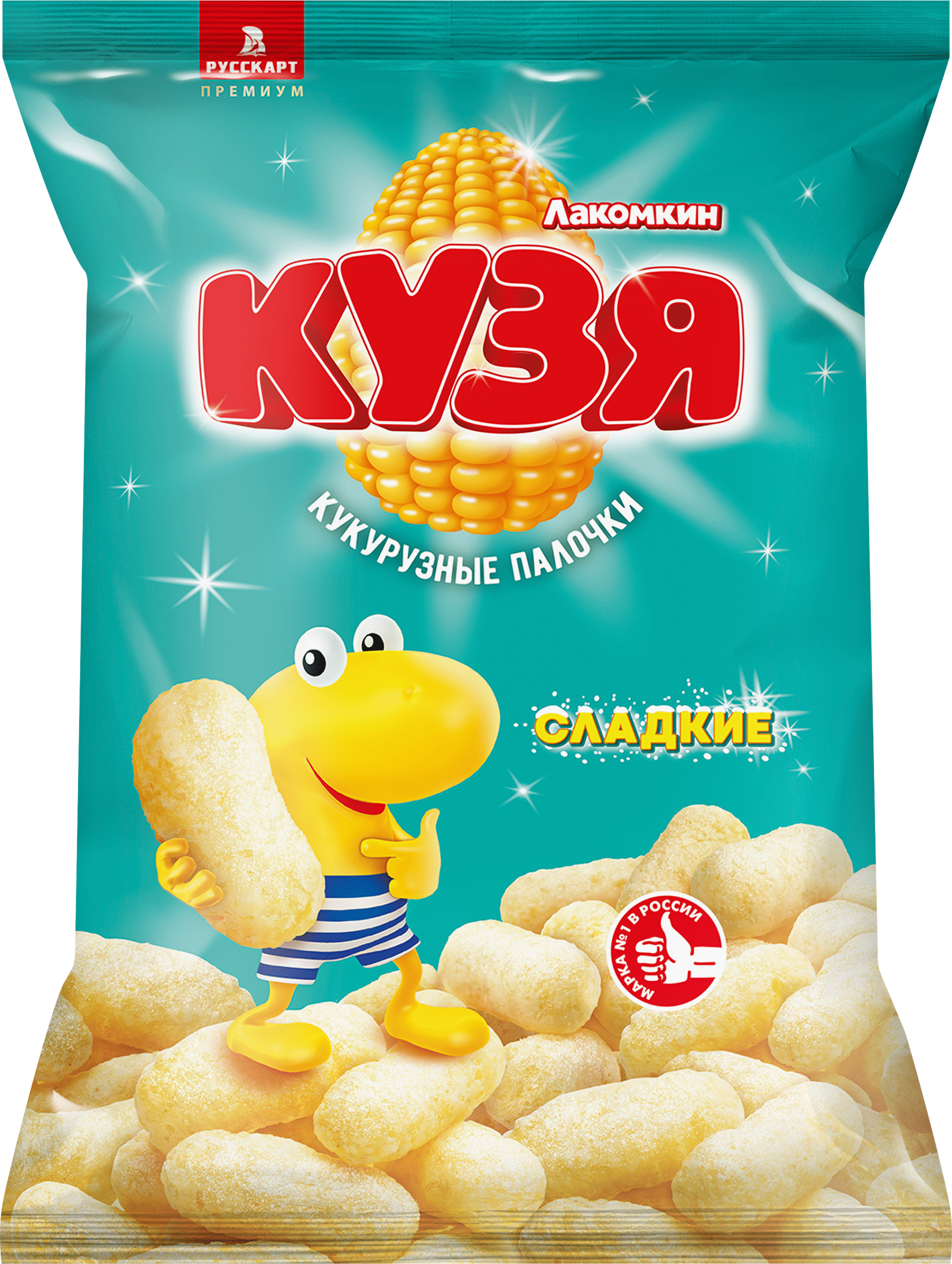 Изображение товара Кукурузные палочки КУЗЯ ЛАКОМКИН с сахарной пудрой 140г - сладкое лакомство Изображение товара Кукурузные палочки КУЗЯ ЛАКОМКИН с сахарной пудрой 140г - сладкое лакомство