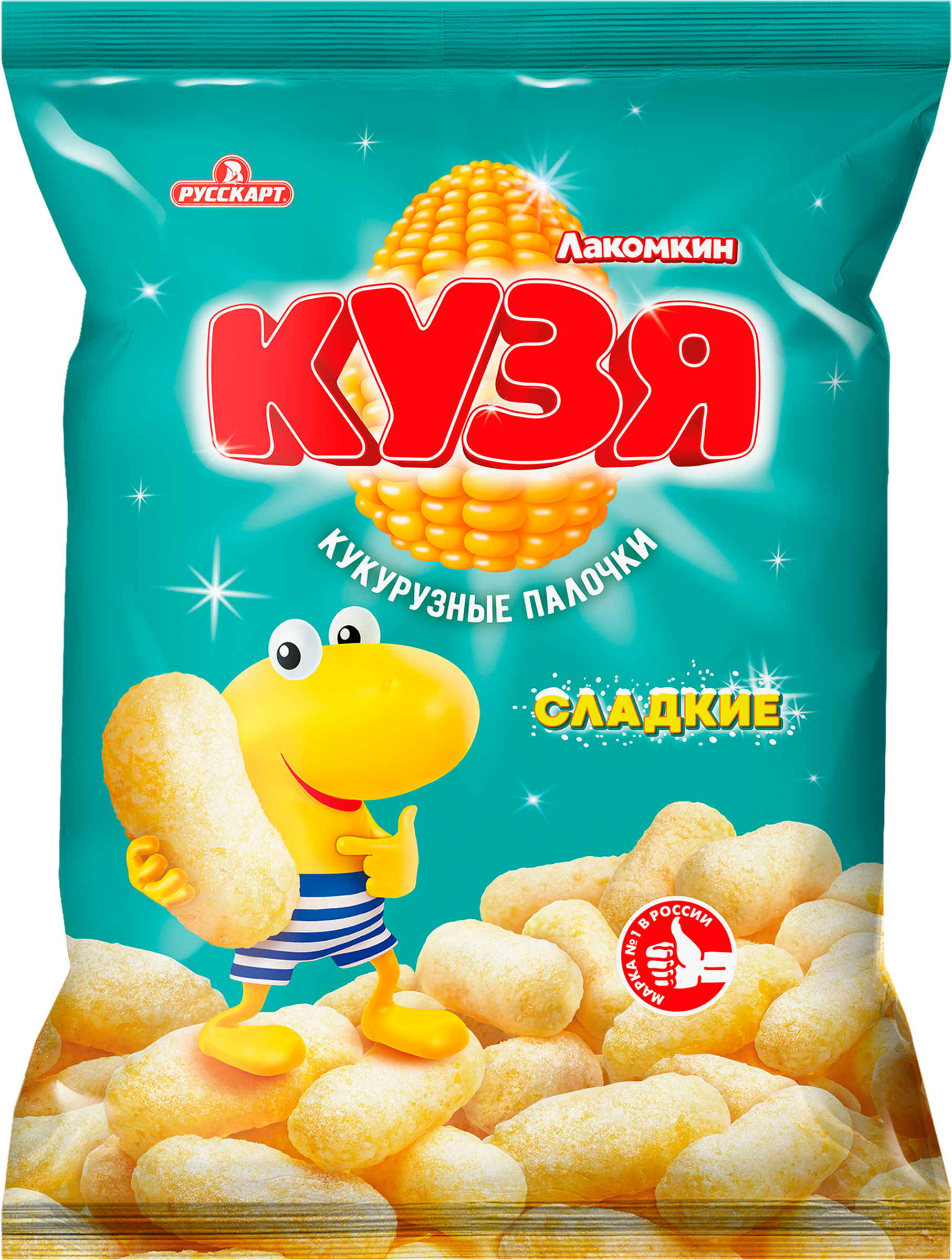 Изображение товара Кукурузные палочки КУЗЯ ЛАКОМКИН с сахарной пудрой 140г - сладкое лакомство Изображение товара Кукурузные палочки КУЗЯ ЛАКОМКИН с сахарной пудрой 140г - сладкое лакомство