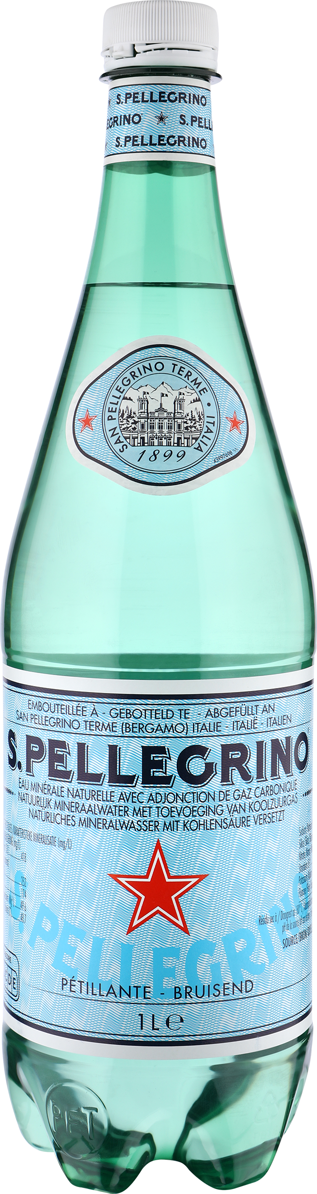 Изображение товара Минеральная вода S.PELLEGRINO природная газированная 1л Италия Изображение товара Минеральная вода S.PELLEGRINO природная газированная 1л Италия