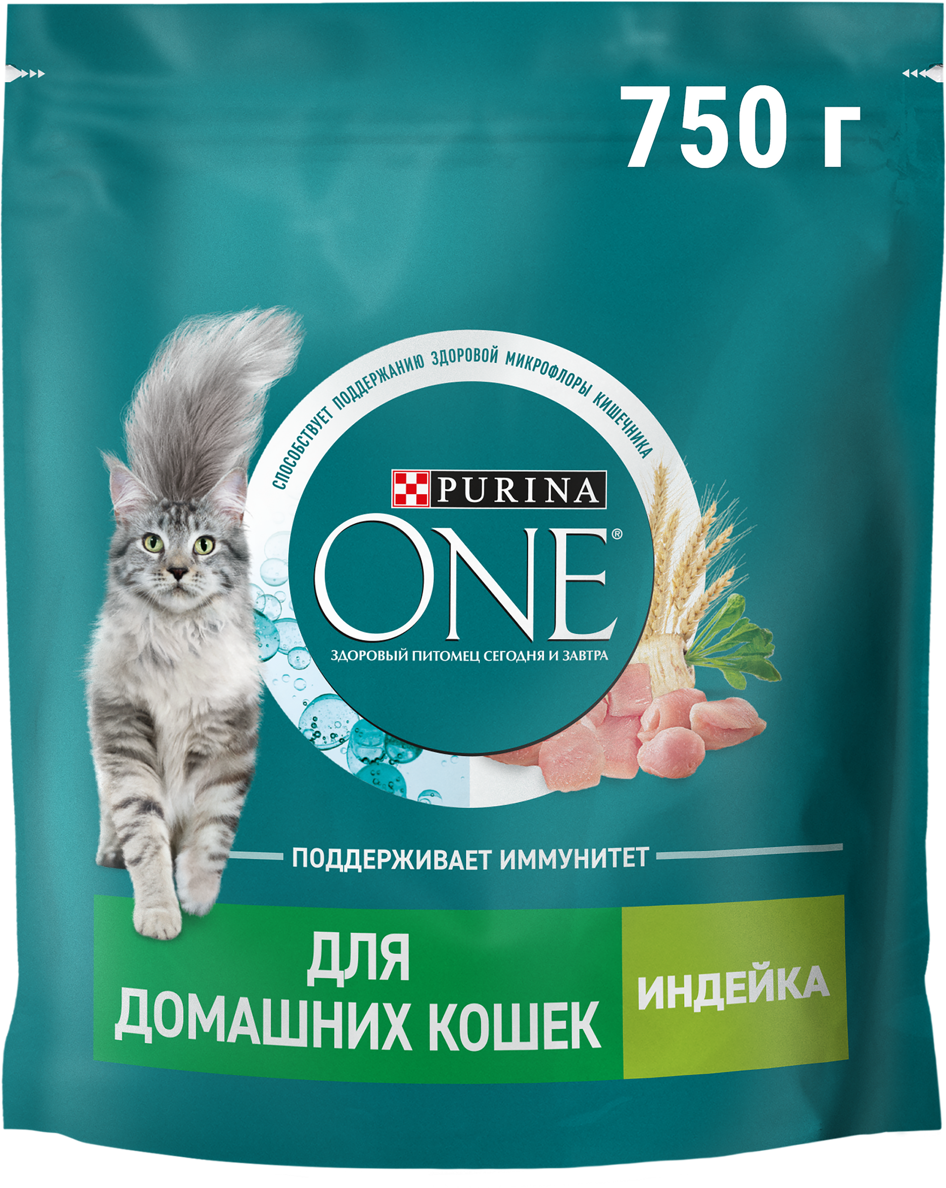 Изображение товара Сухой корм для кошек PURINA ONE Индейка 750 г для активных взрослых питомцев Изображение товара Сухой корм для кошек PURINA ONE Индейка 750 г для активных взрослых питомцев