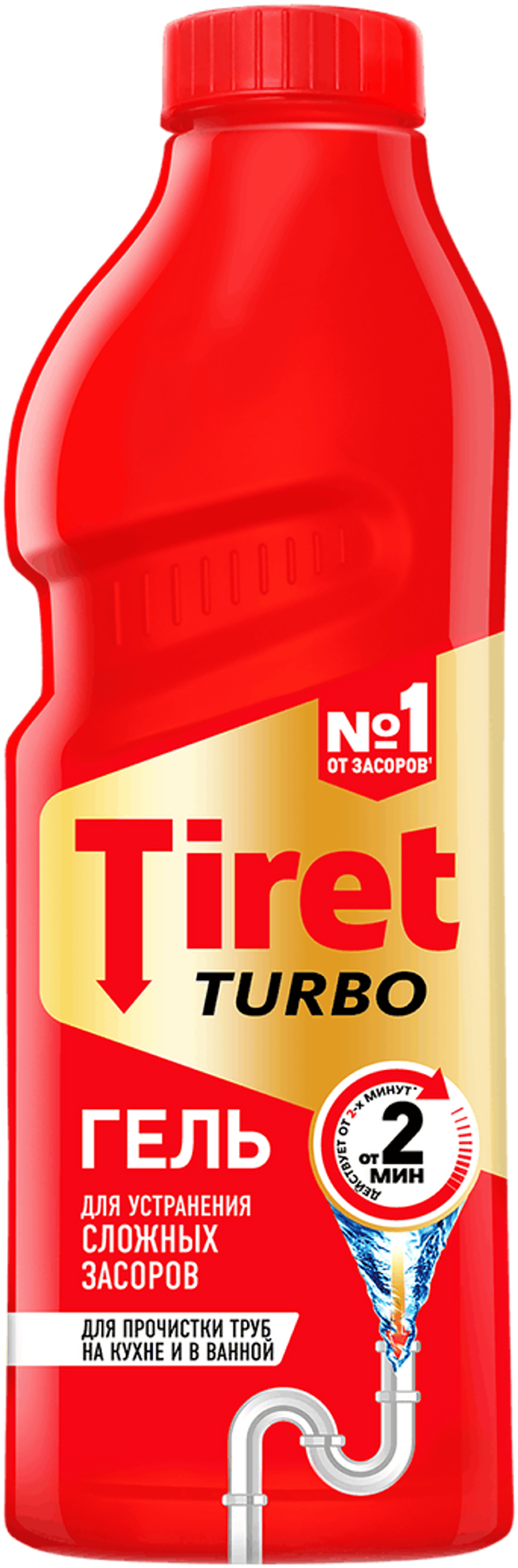 Изображение товара Гель для удаления засоров TIRET Turbo 1л - эффективное чистящее средство Изображение товара Гель для удаления засоров TIRET Turbo 1л - эффективное чистящее средство