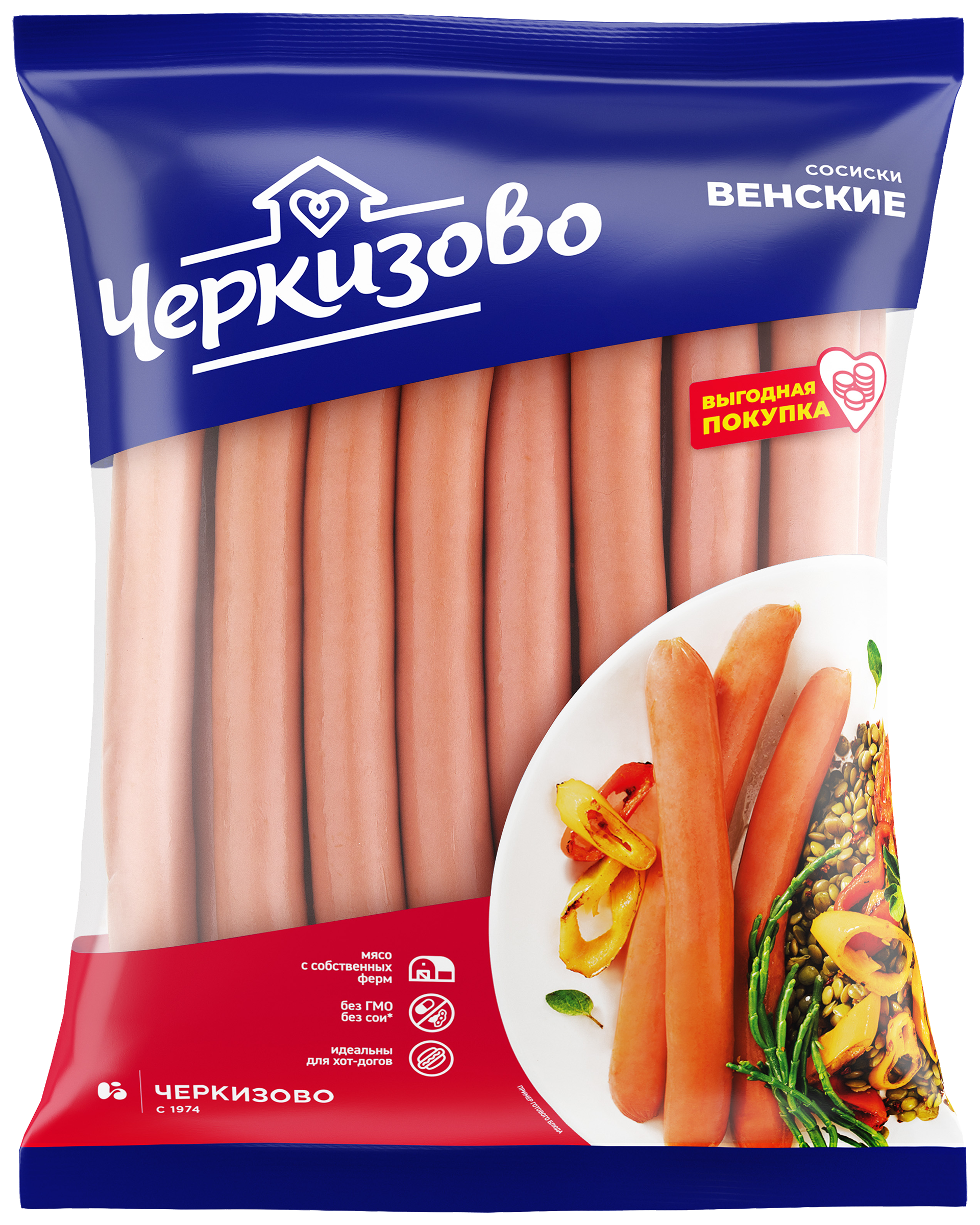 Изображение товара Вкусные венские сосиски ЧЕРКИЗОВО, 666.99 рублей, весовые 1 кг Изображение товара Вкусные венские сосиски ЧЕРКИЗОВО, 666.99 рублей, весовые 1 кг