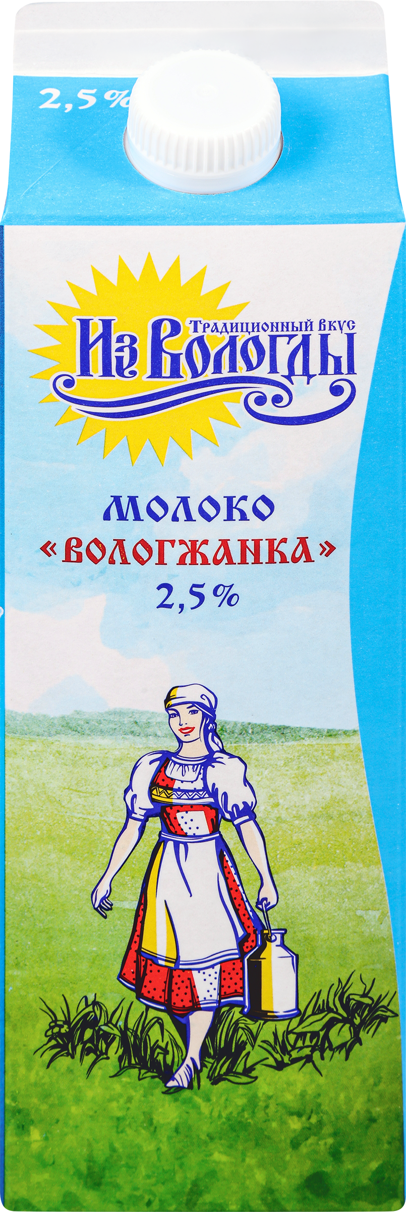 Изображение товара Молоко пастеризованное ВМК Вологжанка 2,5% 1000г натуральное Изображение товара Молоко пастеризованное ВМК Вологжанка 2,5% 1000г натуральное
