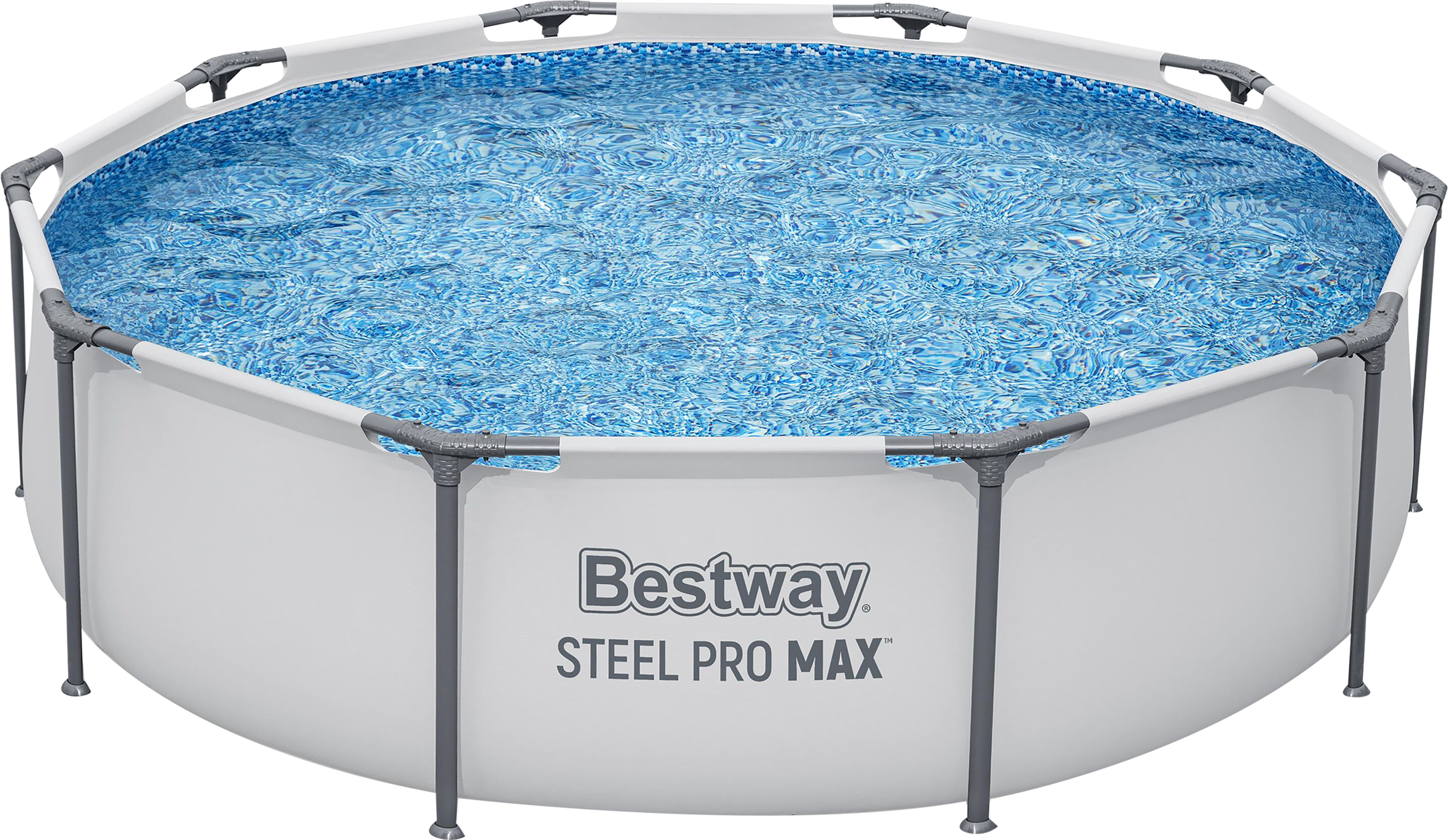 Изображение товара Бассейн каркасный BESTWAY Steel Pro Max 4678л 305х76см, с фильтром- насосом, Арт. 56408 Изображение товара Бассейн каркасный BESTWAY Steel Pro Max 4678л 305х76см, с фильтром- насосом, Арт. 56408