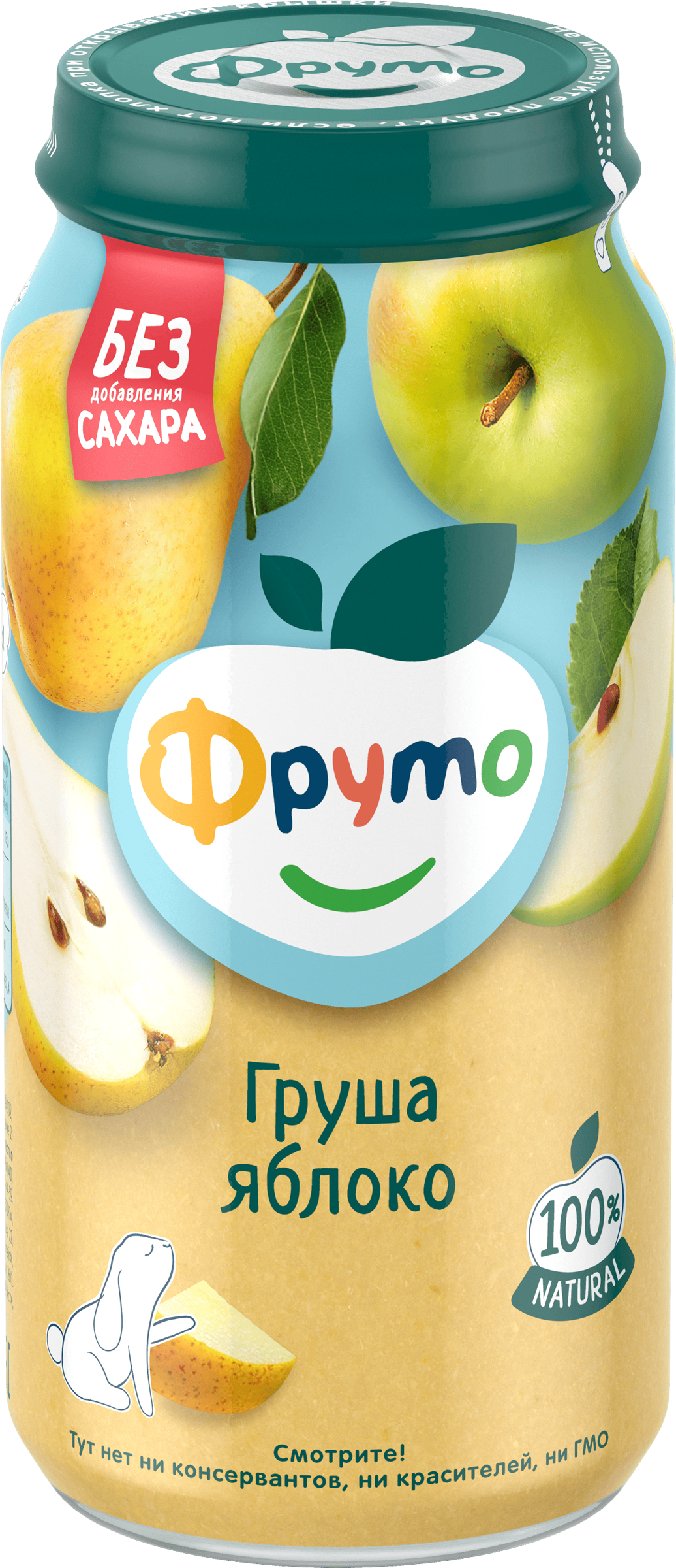 Изображение товара Пюре фруктовое ФРУТОНЯНЯ Груша, яблоко, с 5 месяцев, 250г Изображение товара Пюре фруктовое ФРУТОНЯНЯ Груша, яблоко, с 5 месяцев, 250г