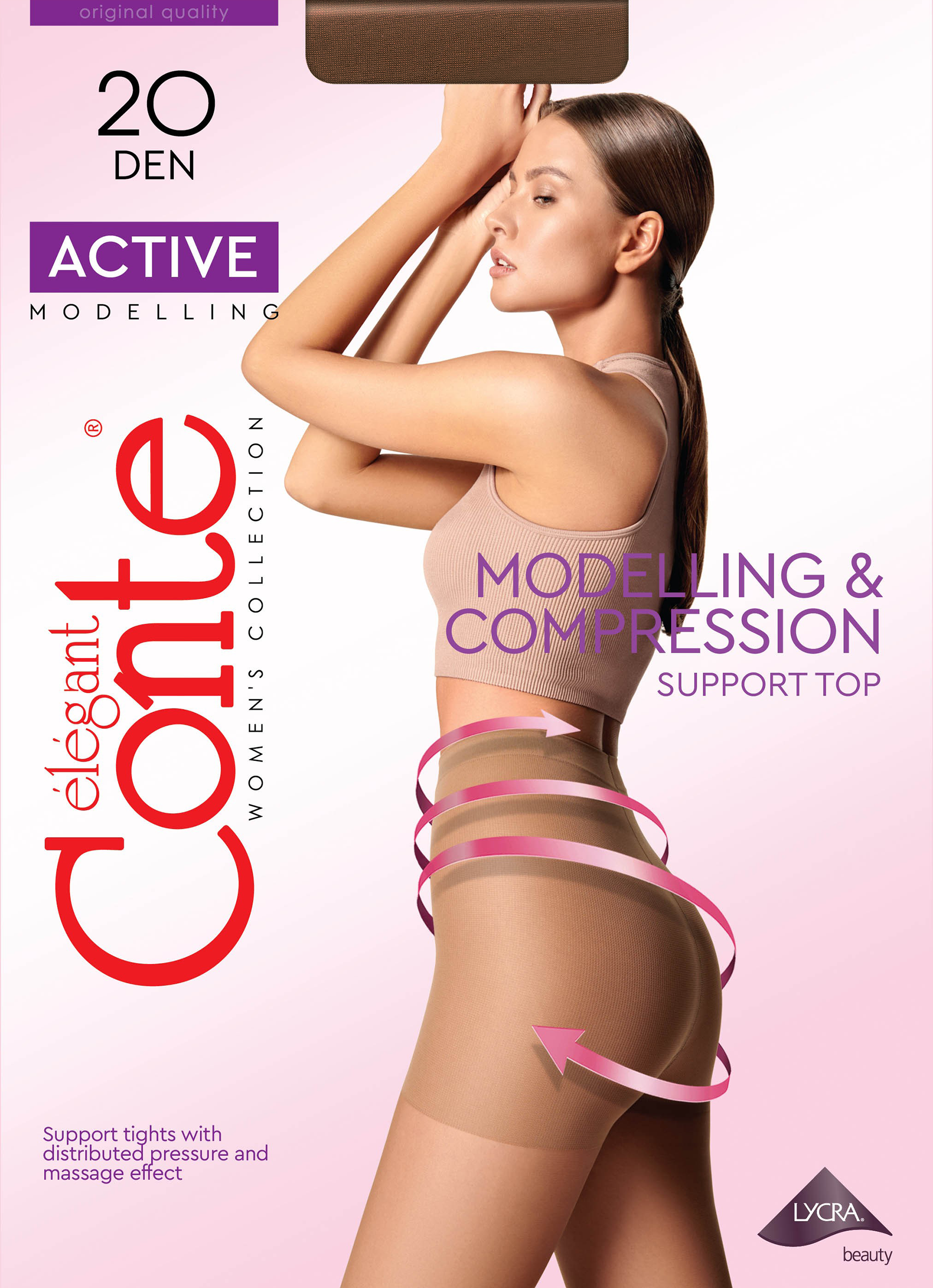 Изображение товара Колготки женские CONTE Active 20 den bronz 4