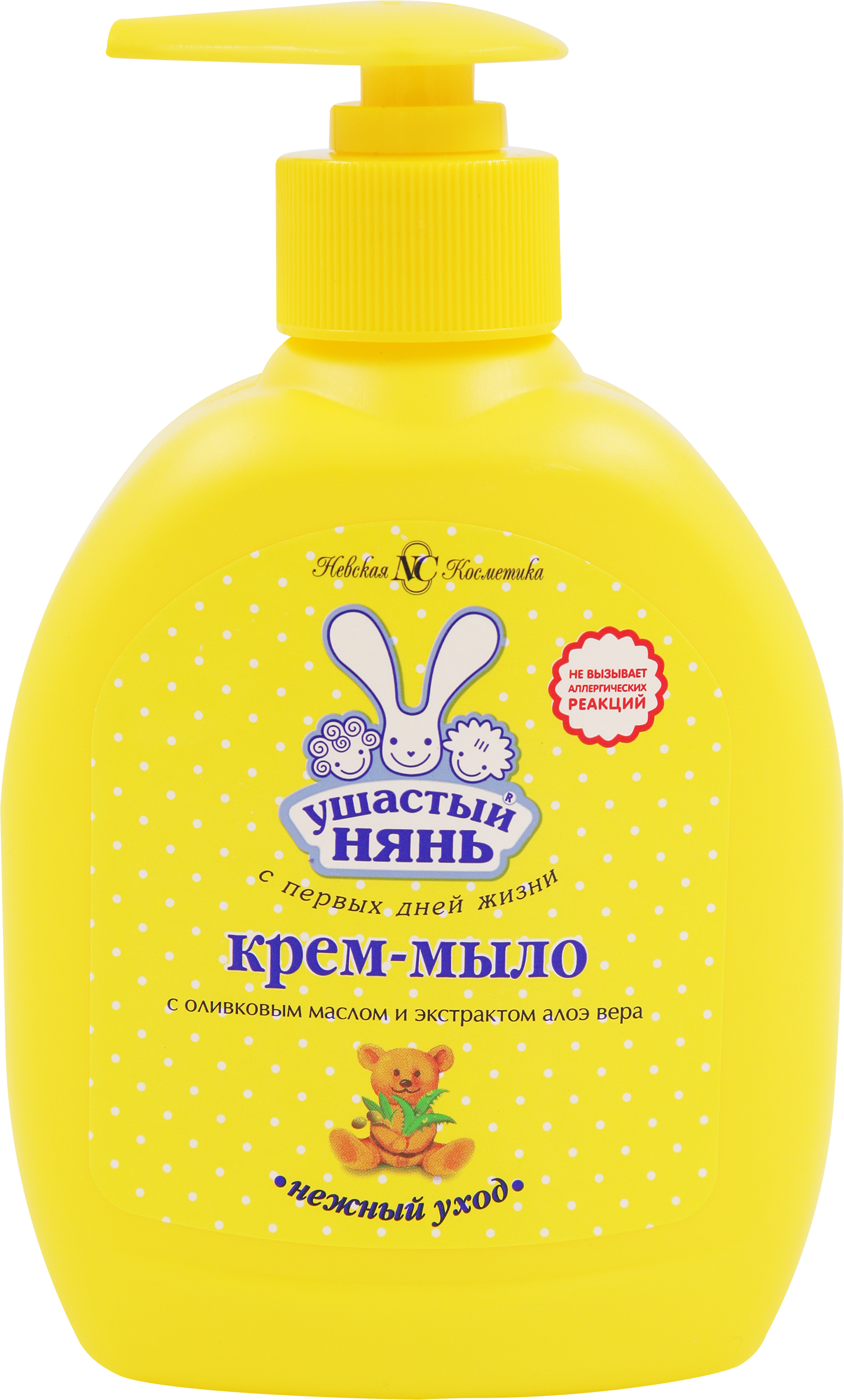 Изображение товара Детское жидкое крем-мыло с оливковым маслом и алоэ вера 300мл УШАСТЫЙ НЯНЬ Изображение товара Детское жидкое крем-мыло с оливковым маслом и алоэ вера 300мл УШАСТЫЙ НЯНЬ