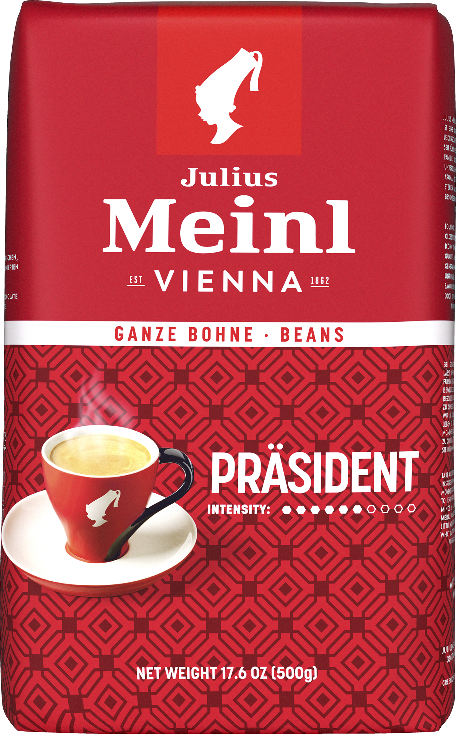 Изображение товара Кофе зерновой Julius Meinl Prasident натуральный жареный 500г Изображение товара Кофе зерновой Julius Meinl Prasident натуральный жареный 500г