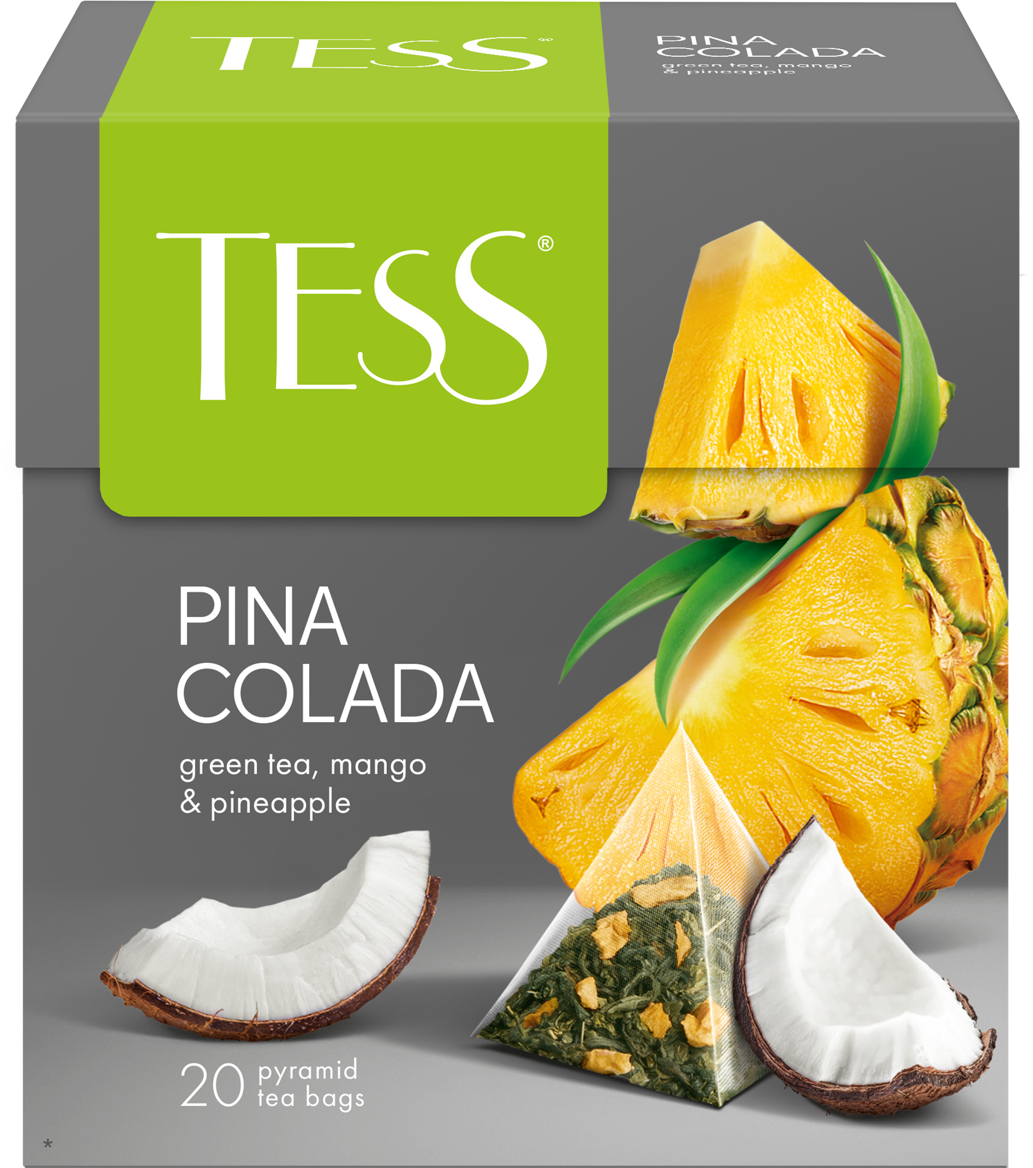 Изображение товара Чай зеленый TESS Pina Coladа, 20пир Изображение товара Чай зеленый TESS Pina Coladа, 20пир