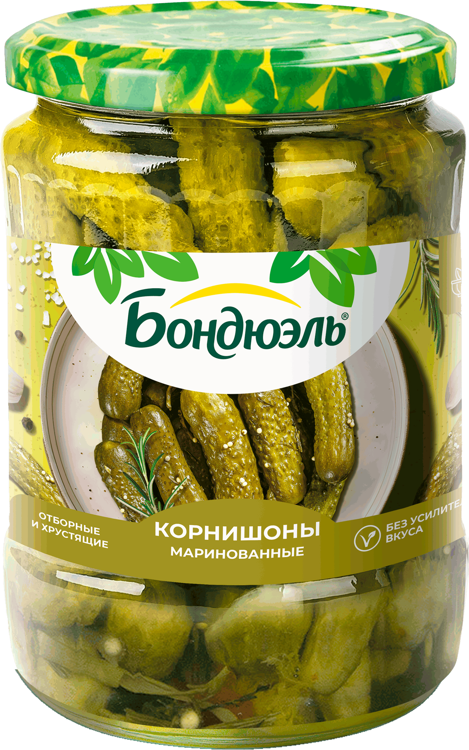 Изображение товара Корнишоны маринованные БОНДЮЭЛЬ 580мл - натуральная пикантная закуска Изображение товара Корнишоны маринованные БОНДЮЭЛЬ 580мл - натуральная пикантная закуска