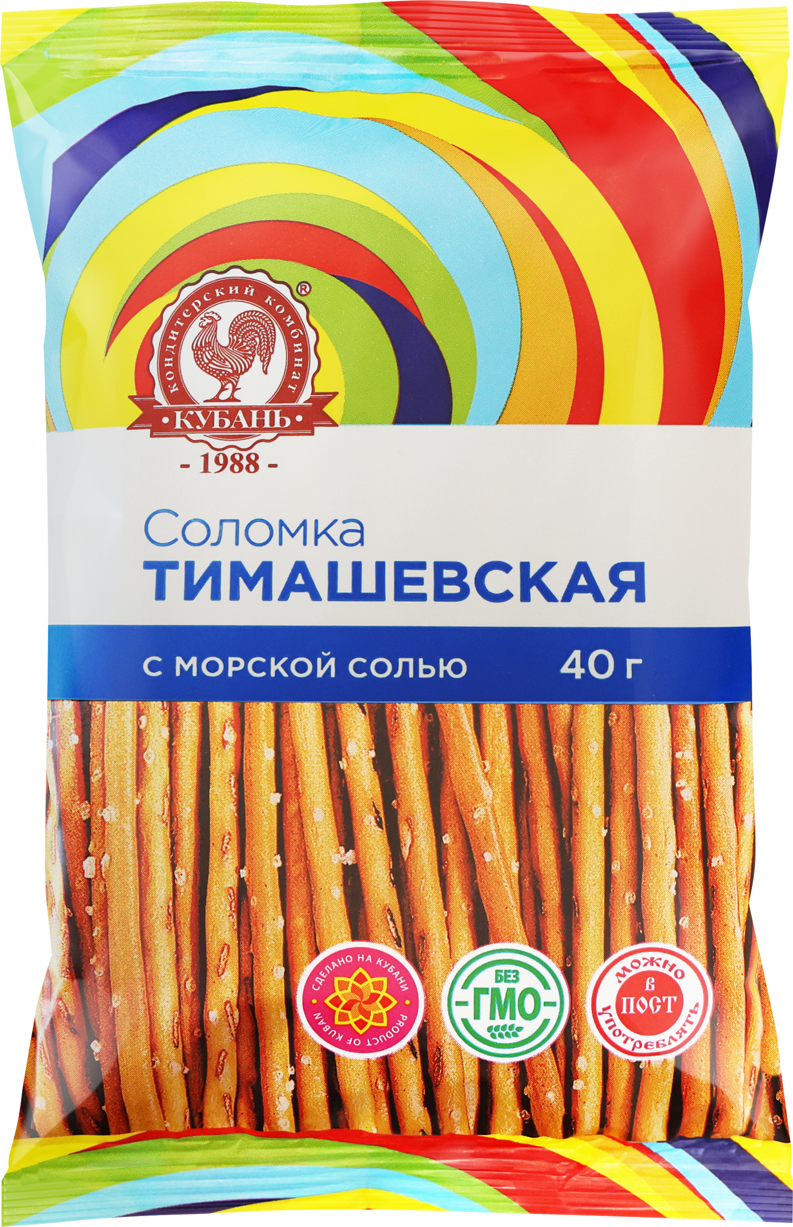 Изображение товара Соломка КОМБИНАТ КУБАНЬ Тимашевская соленая, 40г Изображение товара Соломка КОМБИНАТ КУБАНЬ Тимашевская соленая, 40г