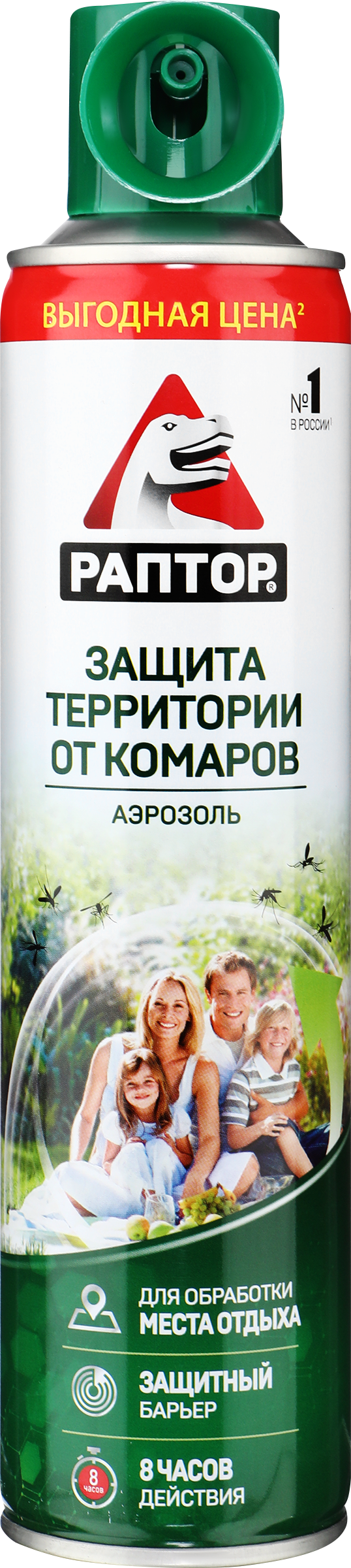 Изображение товара Аэрозоль для защиты территории от комаров РАПТОР, 400мл Изображение товара Аэрозоль для защиты территории от комаров РАПТОР, 400мл