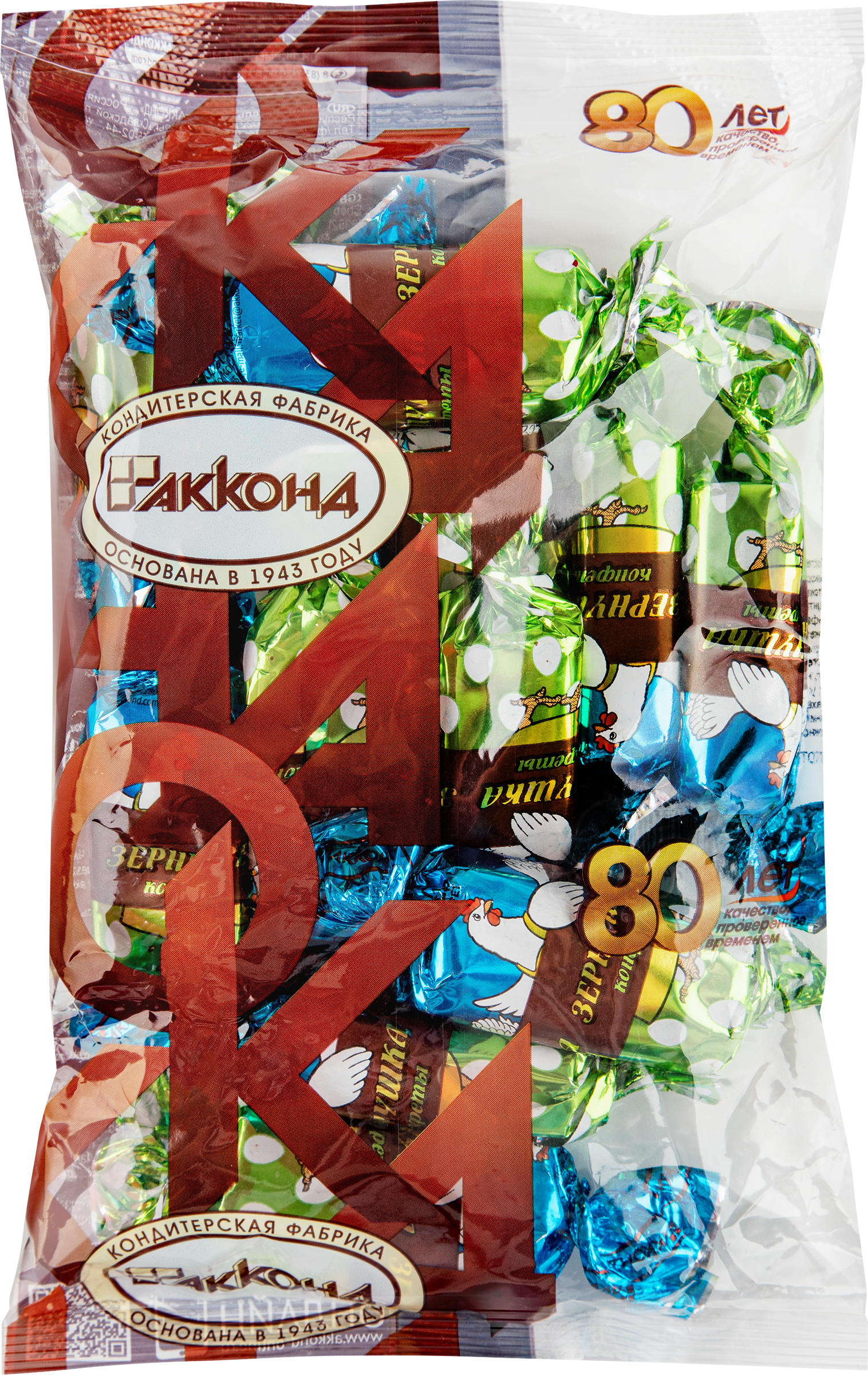 Изображение товара Конфеты АККОНД Зернушка 200г - глазированные с арахисом и крекером Изображение товара Конфеты АККОНД Зернушка 200г - глазированные с арахисом и крекером