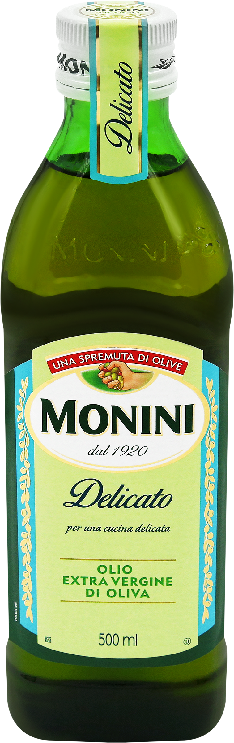 Изображение товара Масло оливковое MONINI Delicato Extra Vergine 500 мл для салатов и приготовления