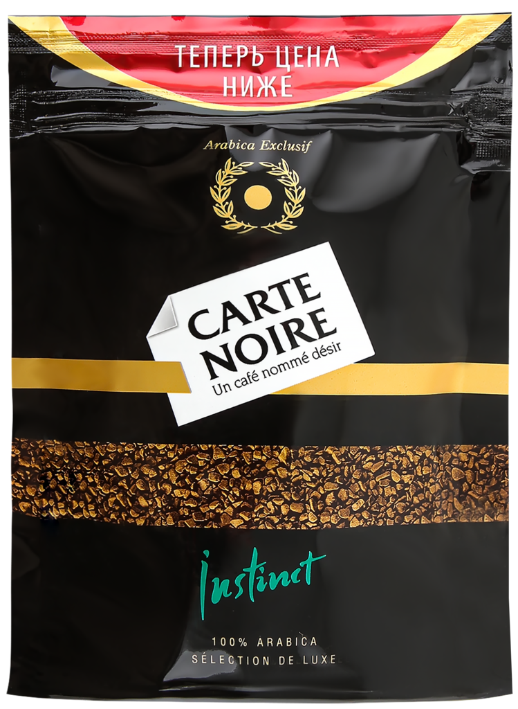 Изображение товара Растворимый кофе CARTE NOIRE 100% арабика, насыщенный вкус