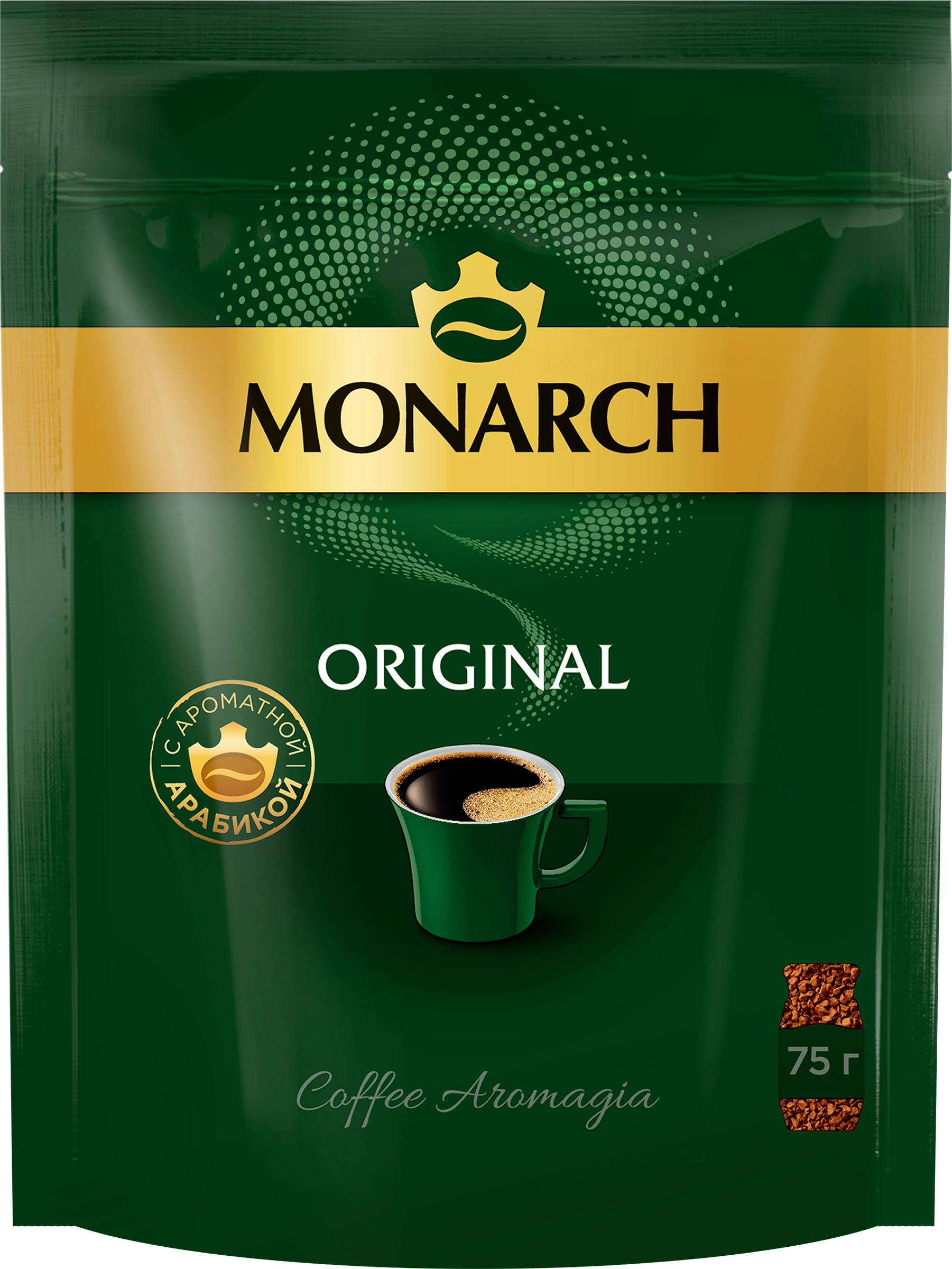 Изображение товара Кофе растворимый MONARCH Original натуральный сублимированный 75г Изображение товара Кофе растворимый MONARCH Original натуральный сублимированный 75г