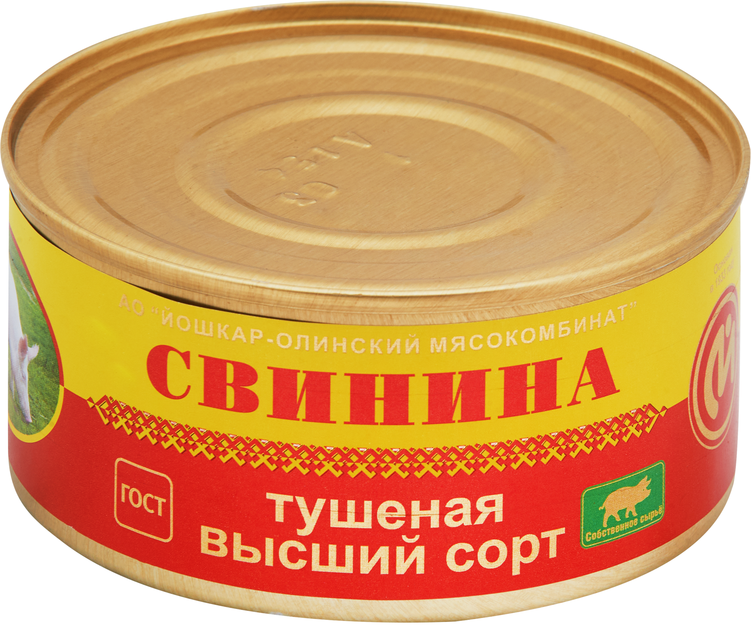 Изображение товара Свинина тушеная ЙОШКАР-ОЛИНСКИЙ МК высший сорт 325г по ГОСТ