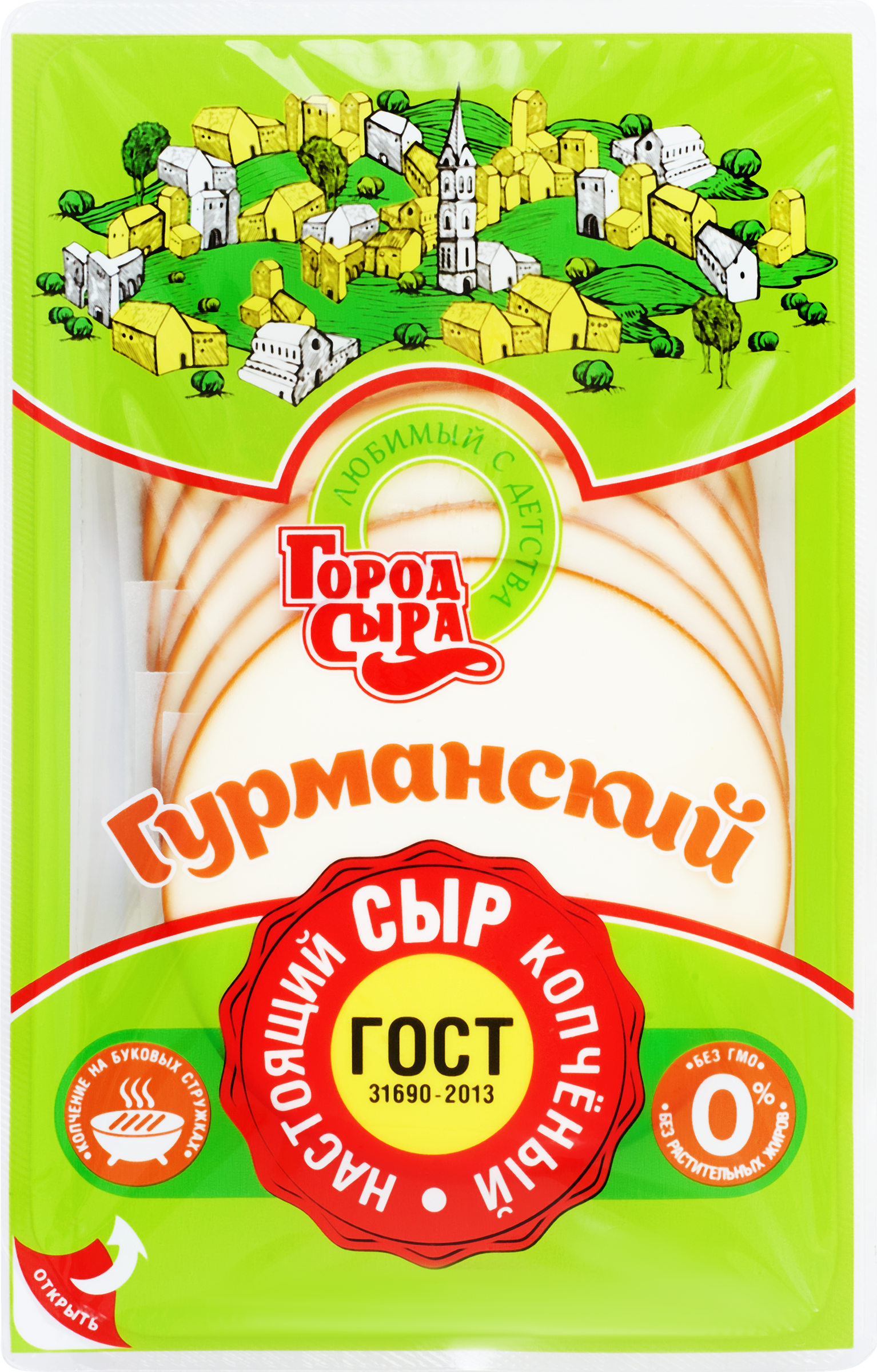 Изображение товара Сыр ГОРОД СЫРА Гурманский 40% нарезка, 150г, плавленый, копченный Изображение товара Сыр ГОРОД СЫРА Гурманский 40% нарезка, 150г, плавленый, копченный