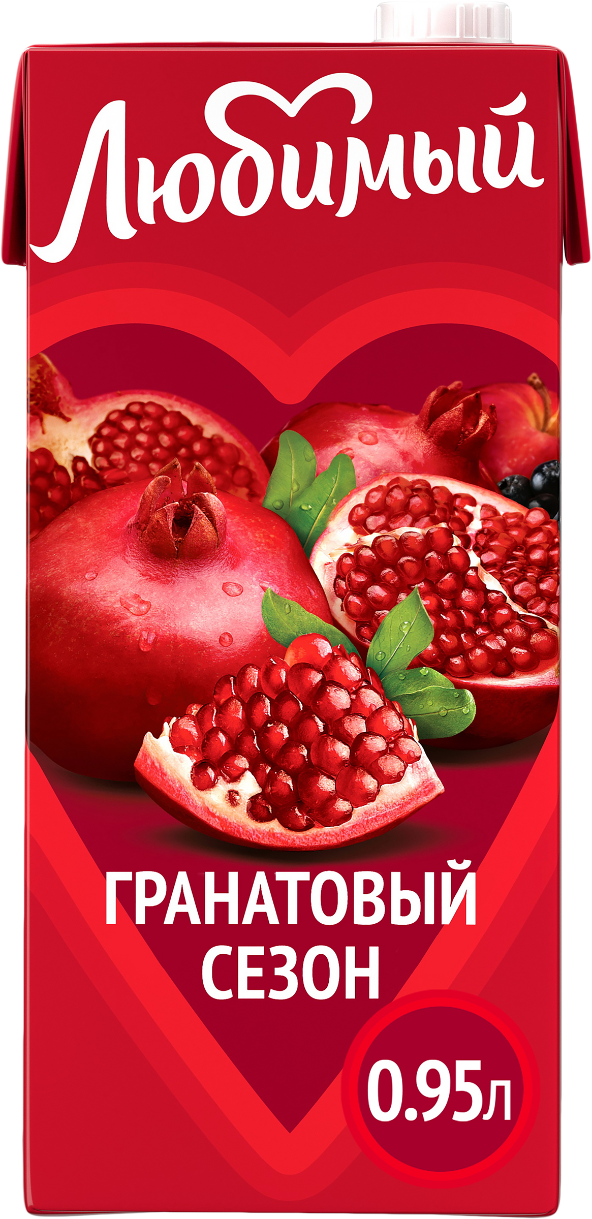 Изображение товара Напиток сокосодержащий ЛЮБИМЫЙ Гранатовый сезон осветленный, 0.95л