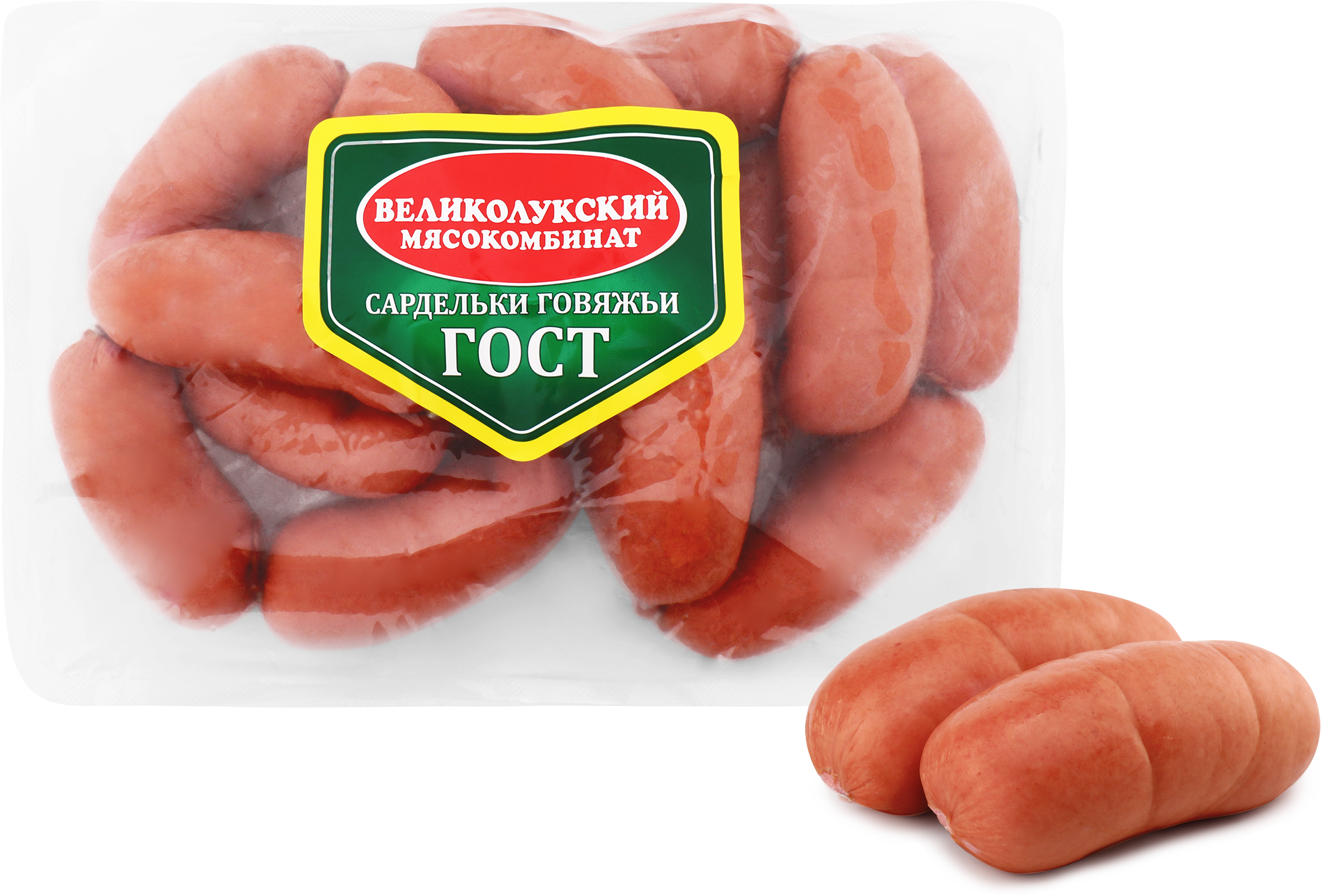 Изображение товара Говяжьи сардельки МК ВЕЛИКОЛУКСКИЙ ГОСТ категория А, натуральная оболочка 513.99 руб Изображение товара Говяжьи сардельки МК ВЕЛИКОЛУКСКИЙ ГОСТ категория А, натуральная оболочка 513.99 руб