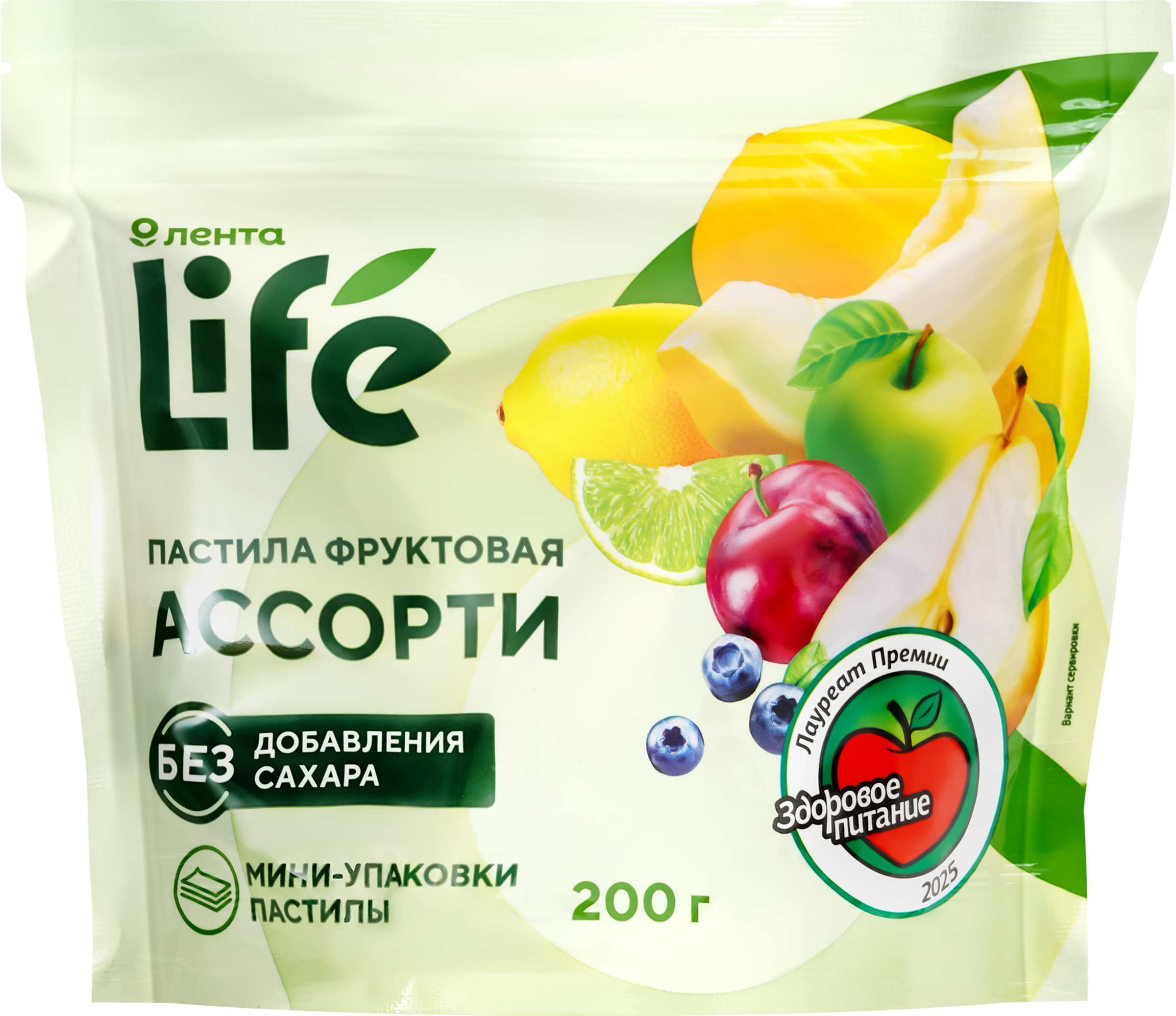 Изображение товара Пастила фруктовая ЛЕНТА LIFE Ассорти, 200г