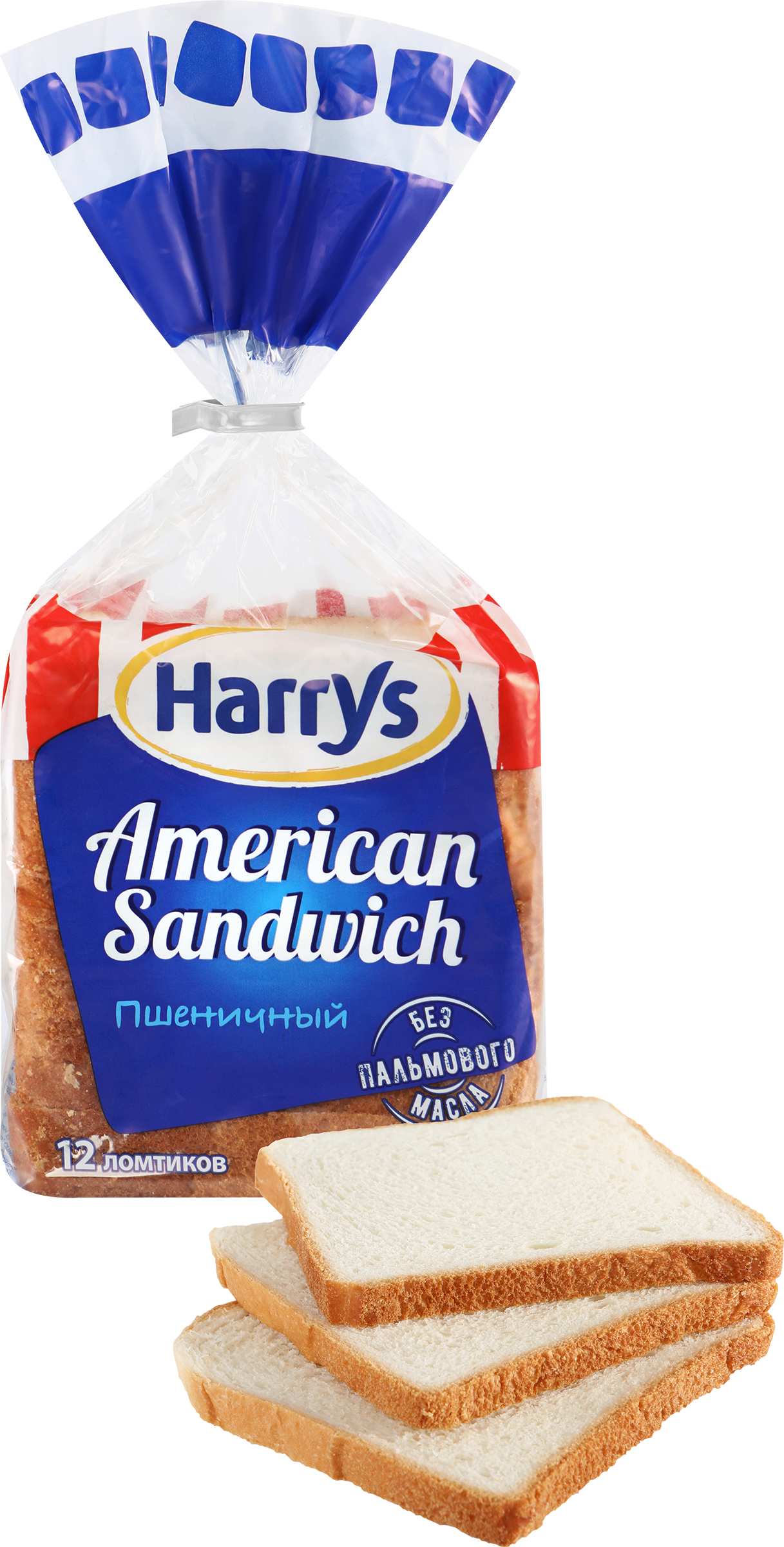 Изображение товара Пшеничный хлеб HARRY'S American sandwich 470 г - классика для сандвичей