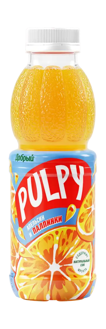 Изображение товара Напиток сокосодержащий ДОБРЫЙ Pulpy Апельсин, 0.45л Изображение товара Напиток сокосодержащий ДОБРЫЙ Pulpy Апельсин, 0.45л