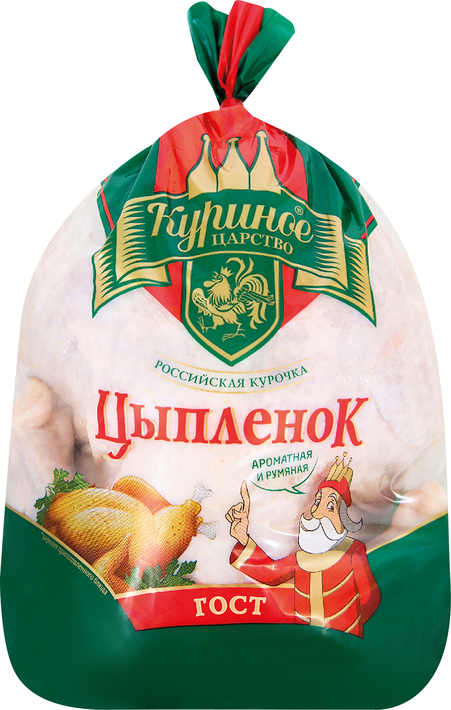 Изображение товара Куриное мясо Тушка цыпленка-бройлера КУРИНОЕ ЦАРСТВО 1-й сорт для запекания и жарки