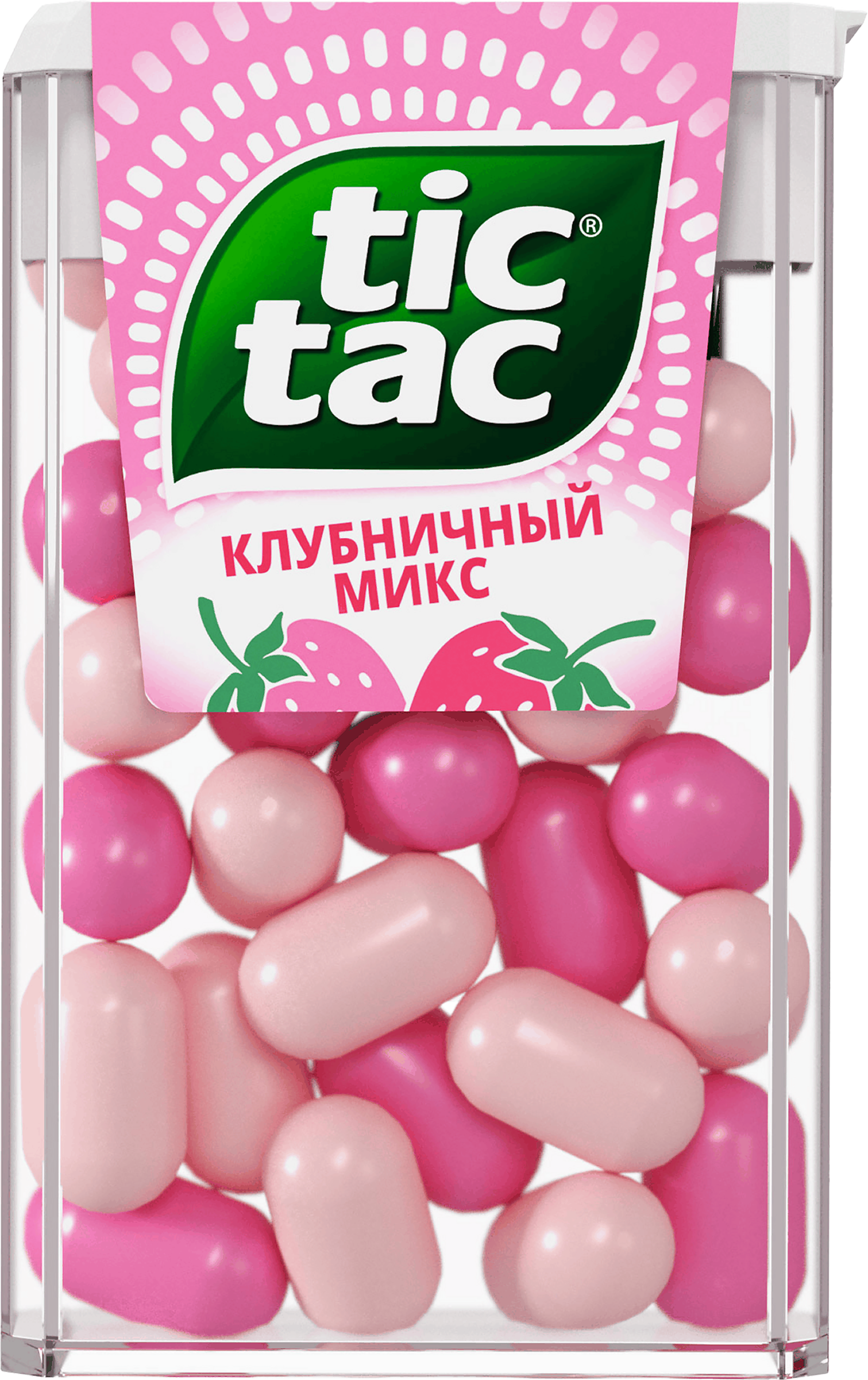 Изображение товара Драже TIC TAC Клубничный Микс, 16г Изображение товара Драже TIC TAC Клубничный Микс, 16г