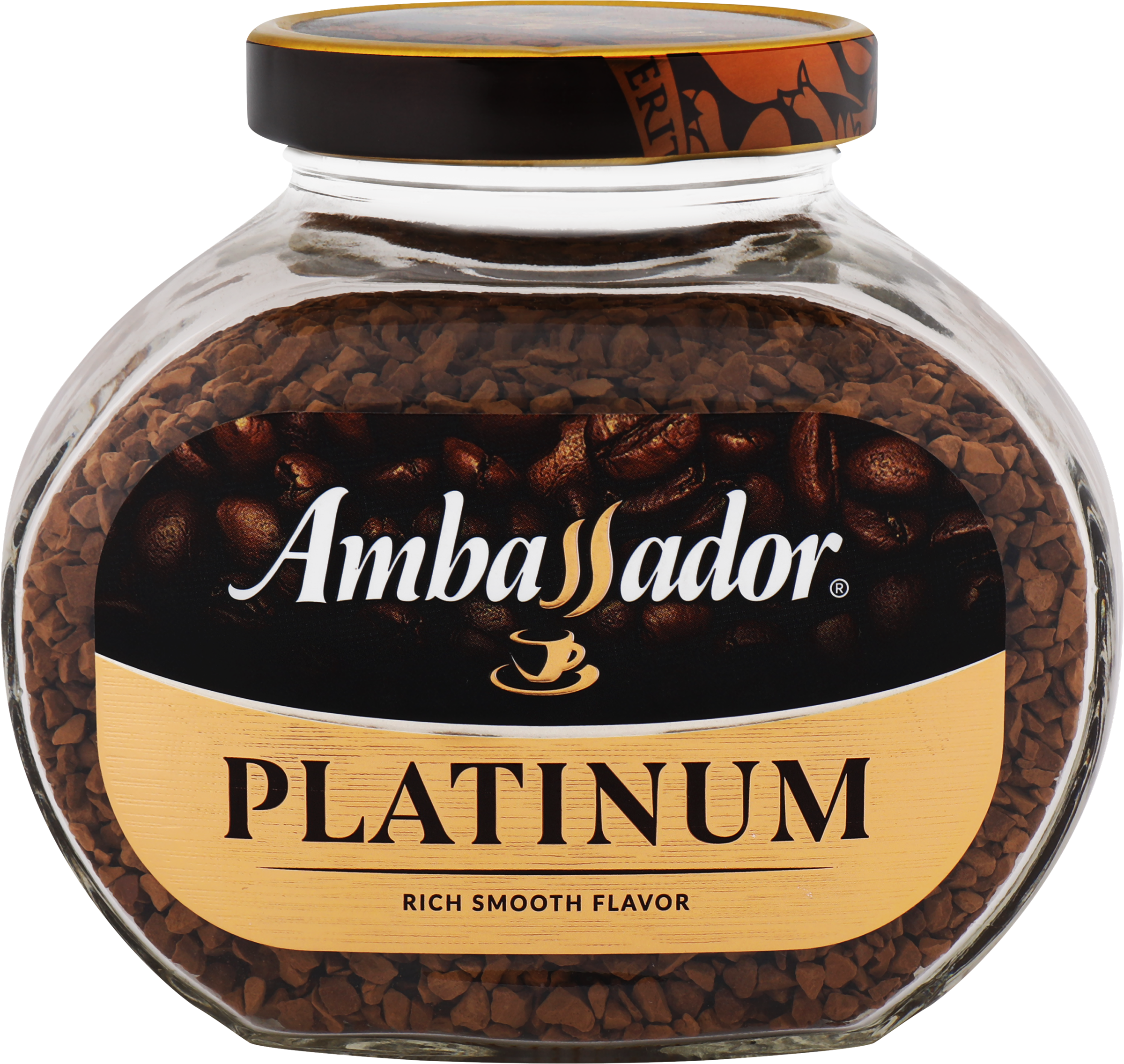 Изображение товара Кофе растворимый AMBASSADOR Platinum 95г стеклянная банка