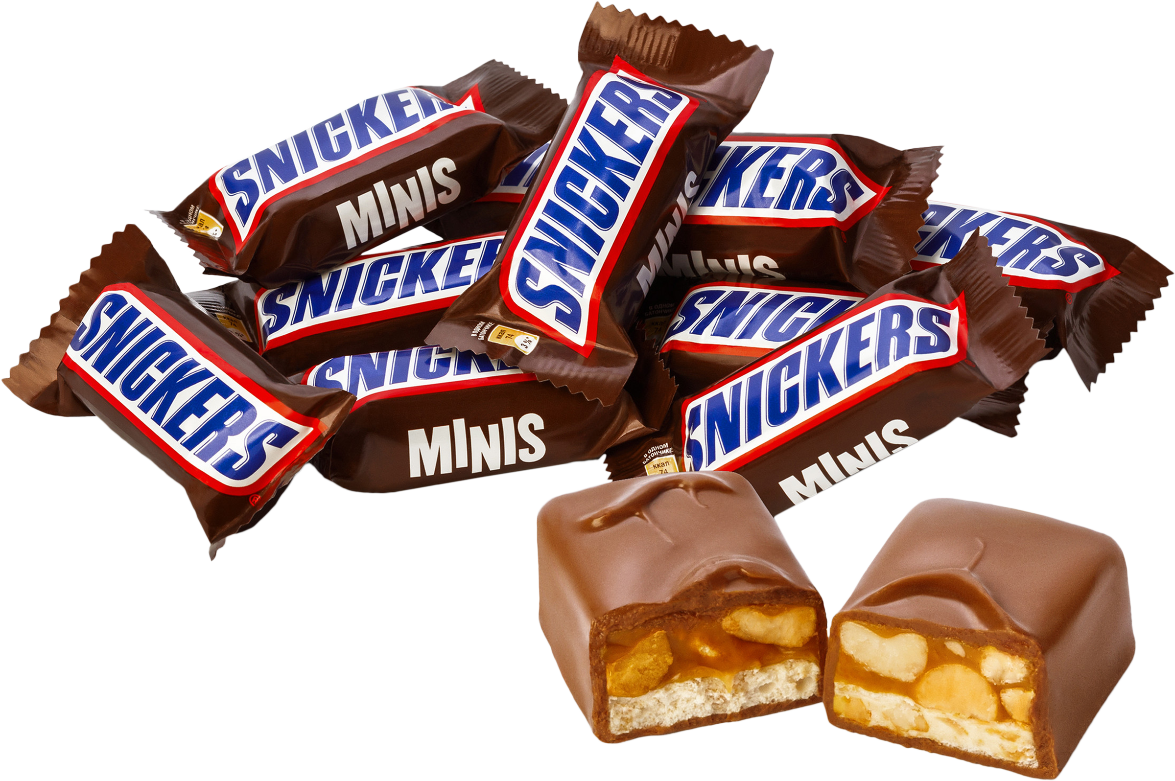Изображение товара Конфеты SNICKERS Minis с арахисом, карамелью и нугой, весовые Изображение товара Конфеты SNICKERS Minis с арахисом, карамелью и нугой, весовые