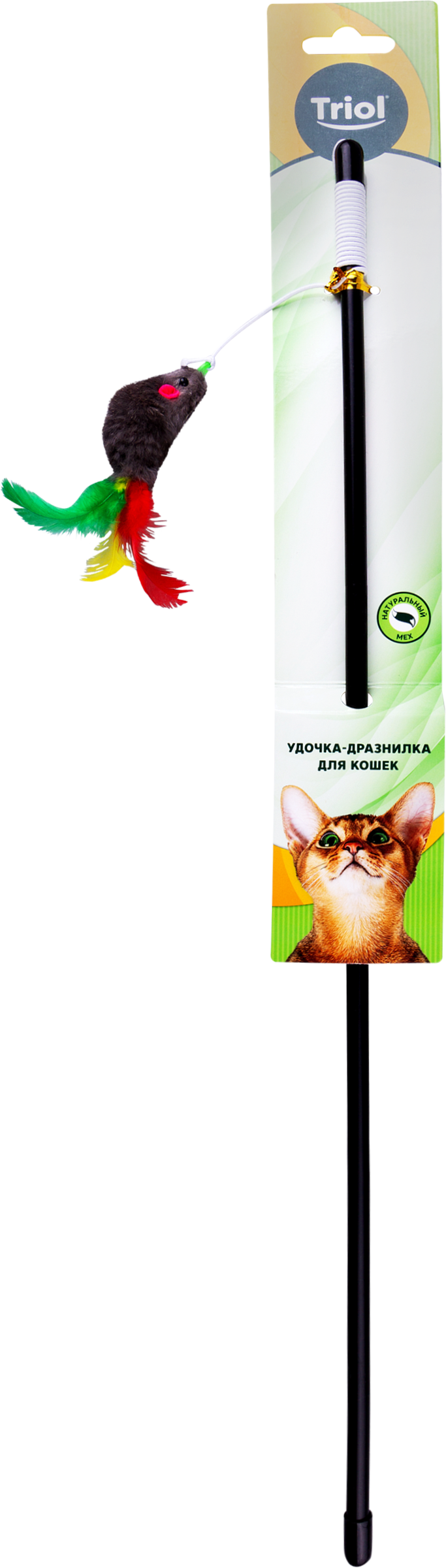 Изображение товара Игрушка для кошек TRIOL Удочка с мышкой - активное развлечение владельцам