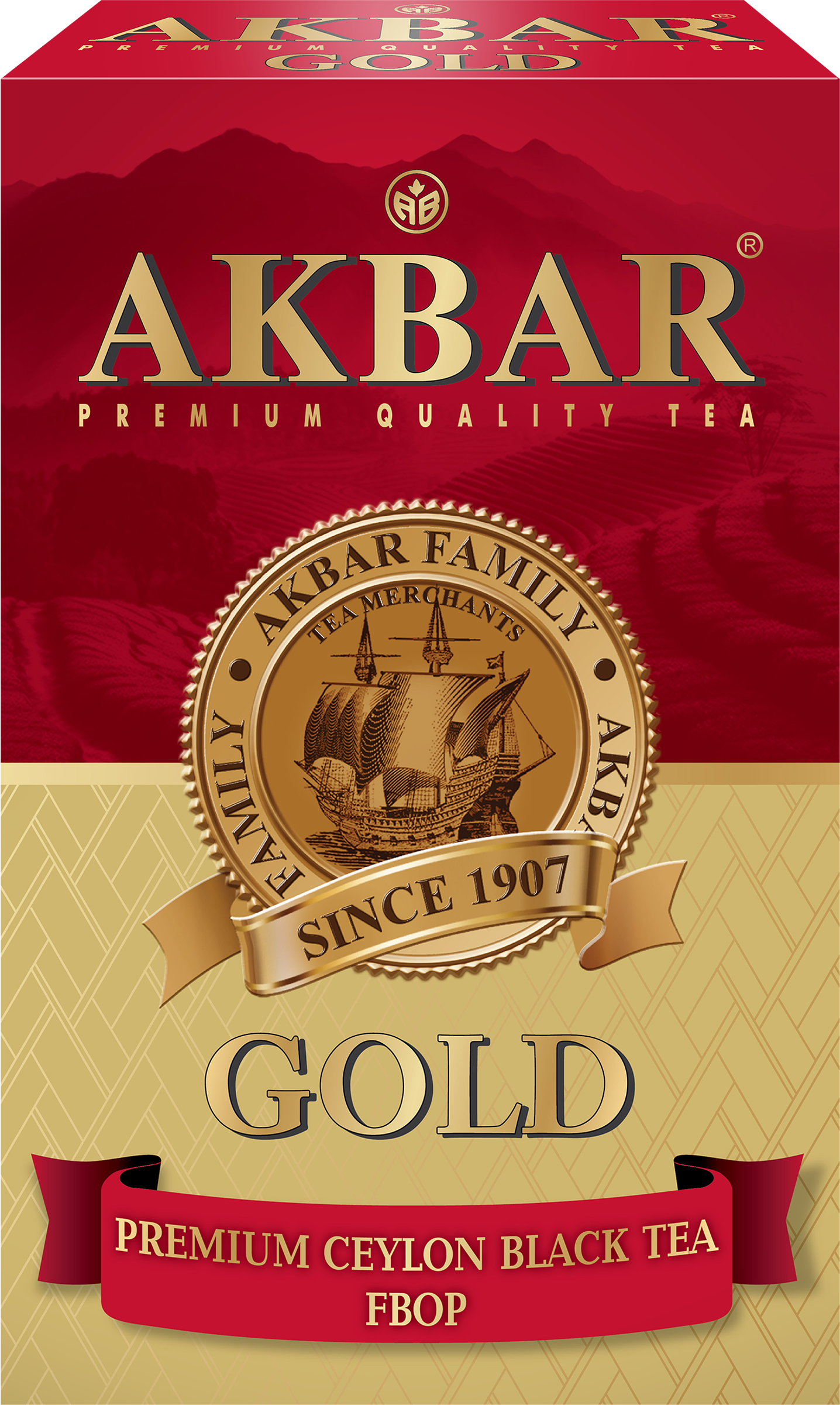 Изображение товара Чай черный AKBAR Gold цейлонский байховый среднелистовой 250 г