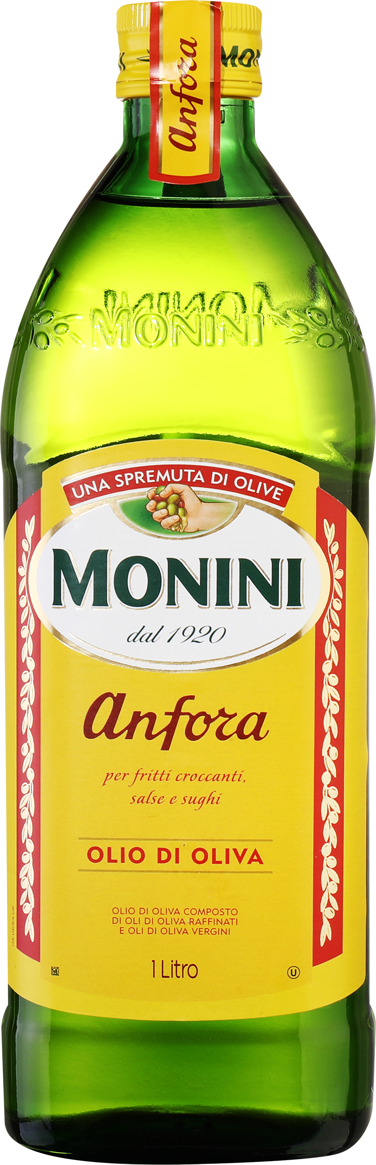 Изображение товара Масло оливковое MONINI Anfora Olio di Oliva рафинированное 1л Изображение товара Масло оливковое MONINI Anfora Olio di Oliva рафинированное 1л